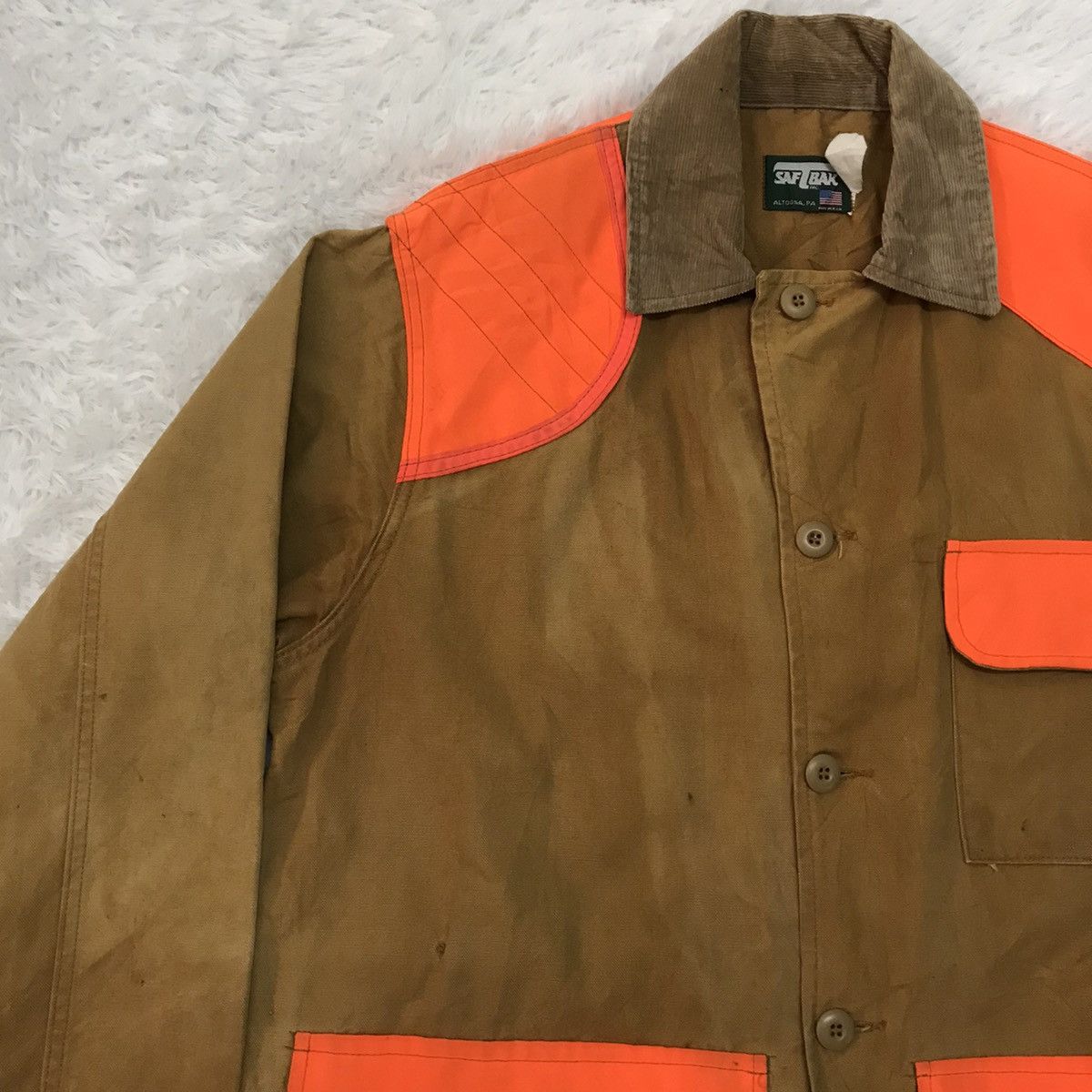 Hunt Club Vtg Saftbak Hunting Jacket Made in Usa Size US XL / EU 56 / 4 - 6 Thumbnail
