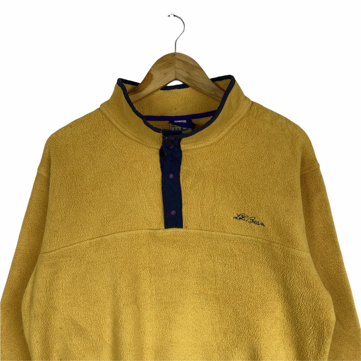 L.L. Bean × Vintage Vintage L.L.BEAN Old Skool Logo Outdoor Fleece Sweatshirt Size US M / EU 48-50 / 2 - 4 Thumbnail
