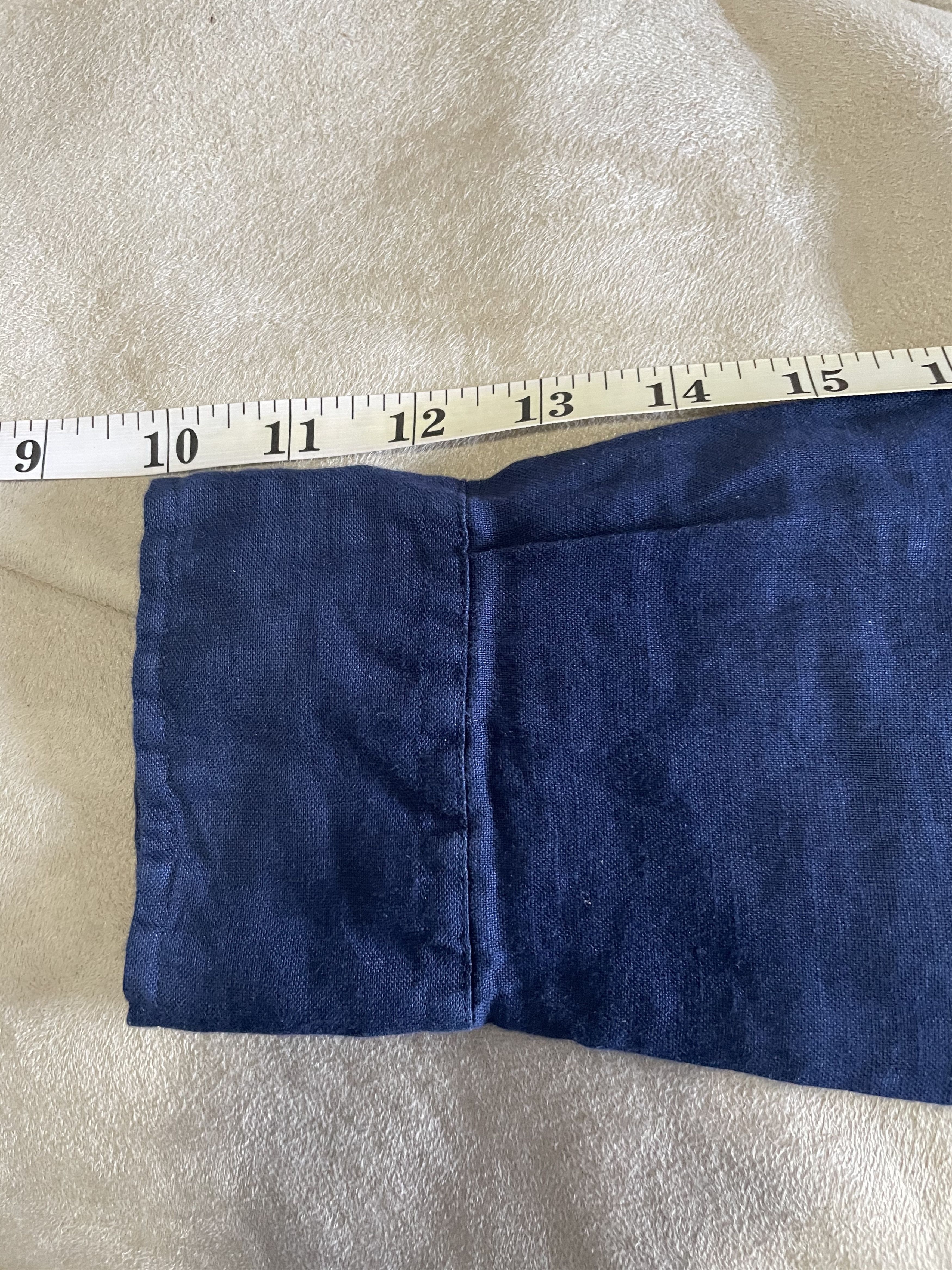 Club Monaco Slim-Fit Button-Down Collar Slub Linen Shirt Size US XS / EU 42 / 0 - 8 Thumbnail