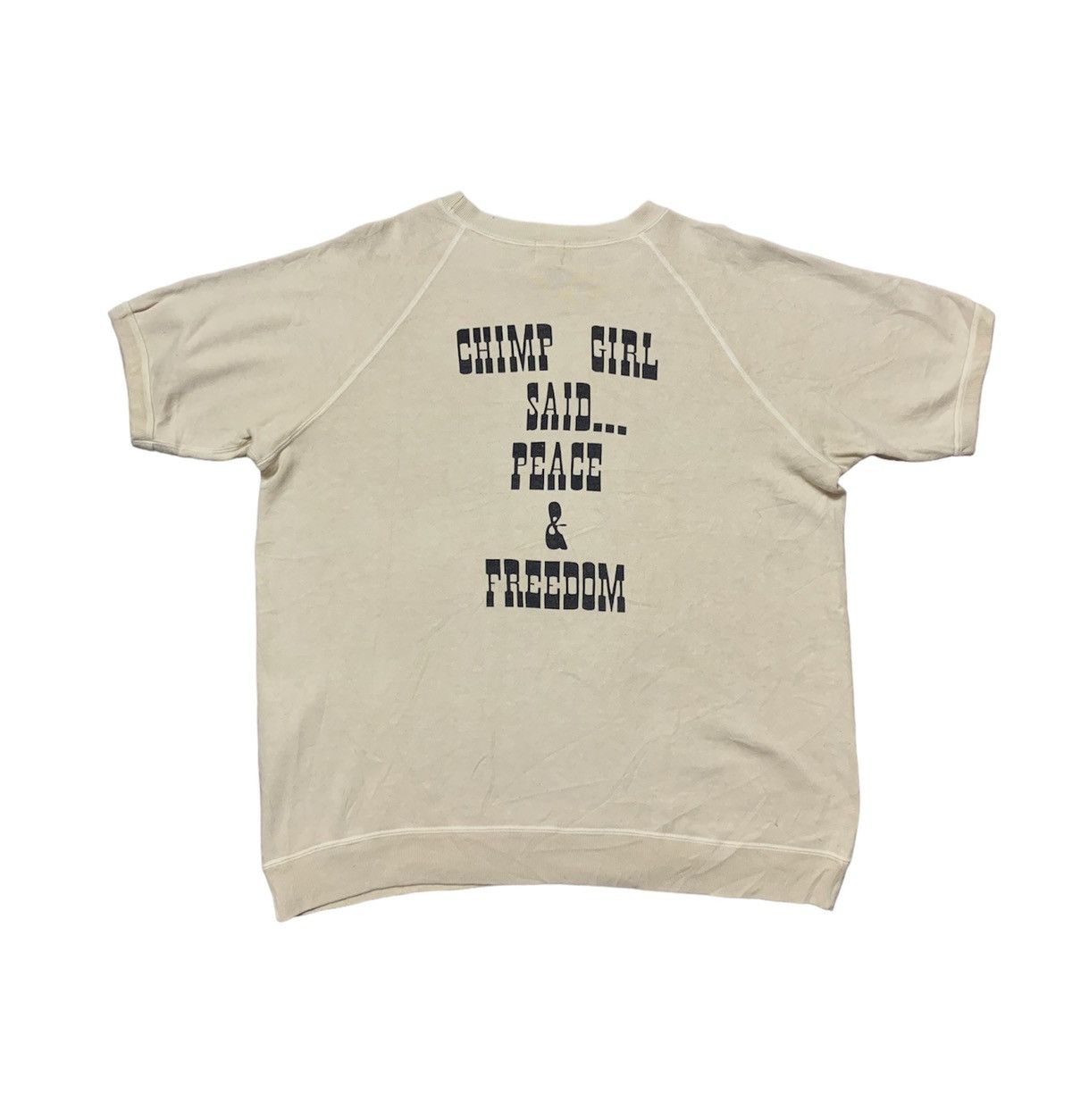 Bape Vintage A Bathing Ape Baby Milo Short Sleeve Sweatshirt Size US L / EU 52-54 / 3 - 2 Thumbnail