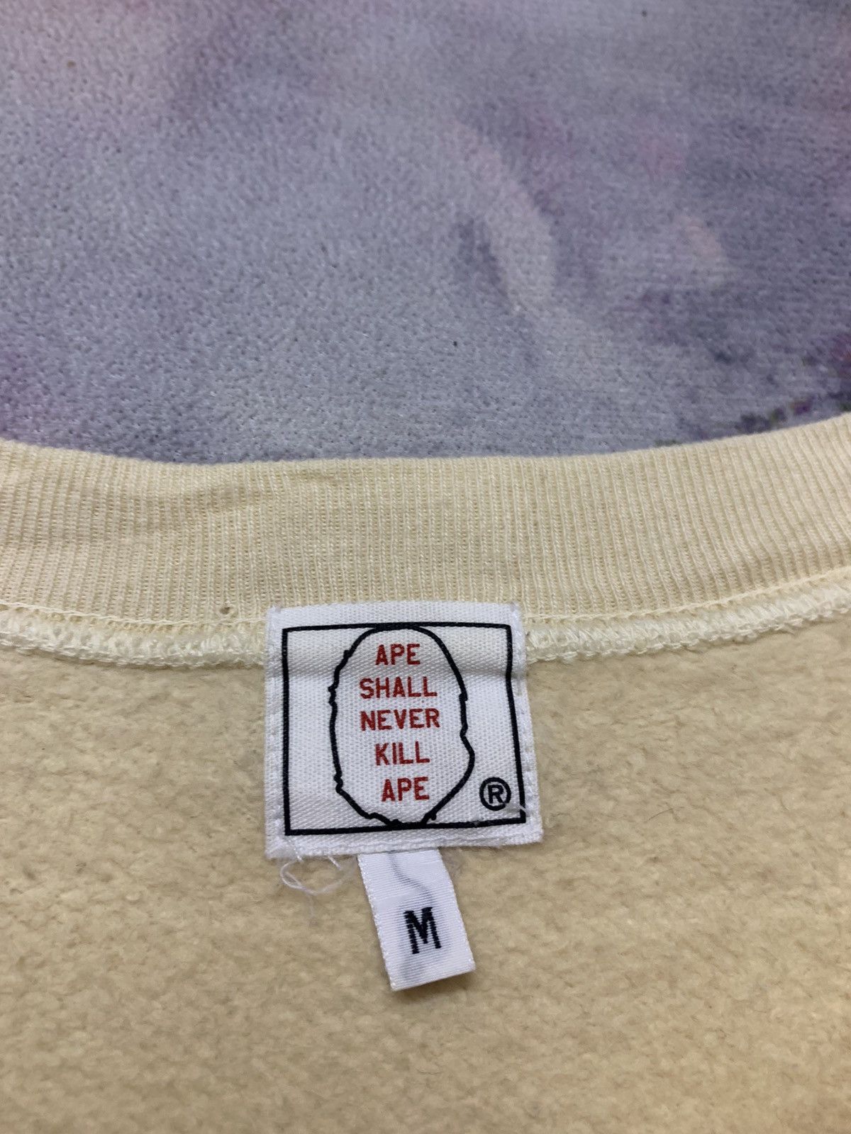Bape Vintage A Bathing Ape Baby Milo Short Sleeve Sweatshirt Size US L / EU 52-54 / 3 - 5 Thumbnail