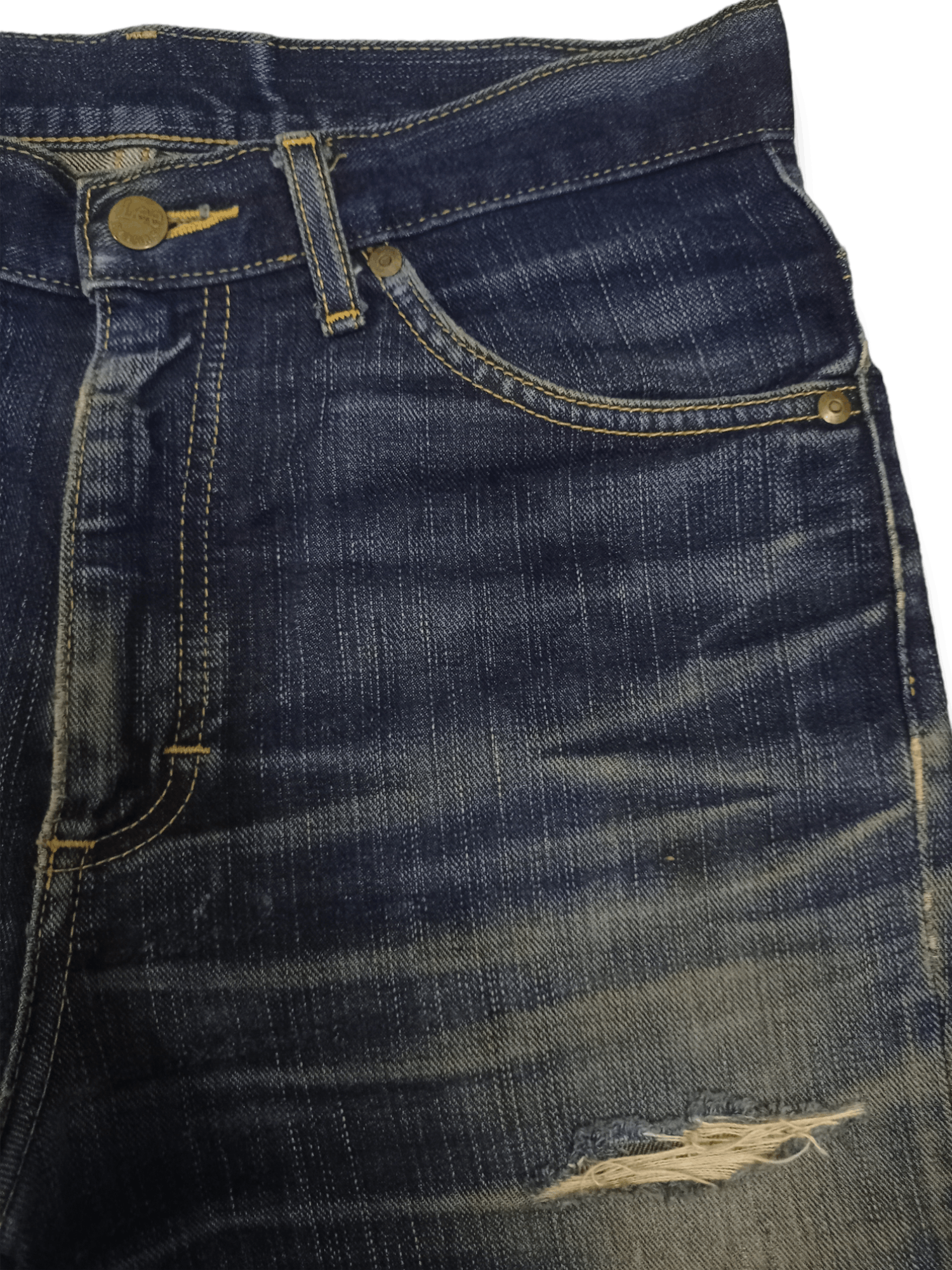Lee Vintage Lee Riders Mud Wash Distressed Loose Jeans Size US 30 / EU 46 - 5 Thumbnail