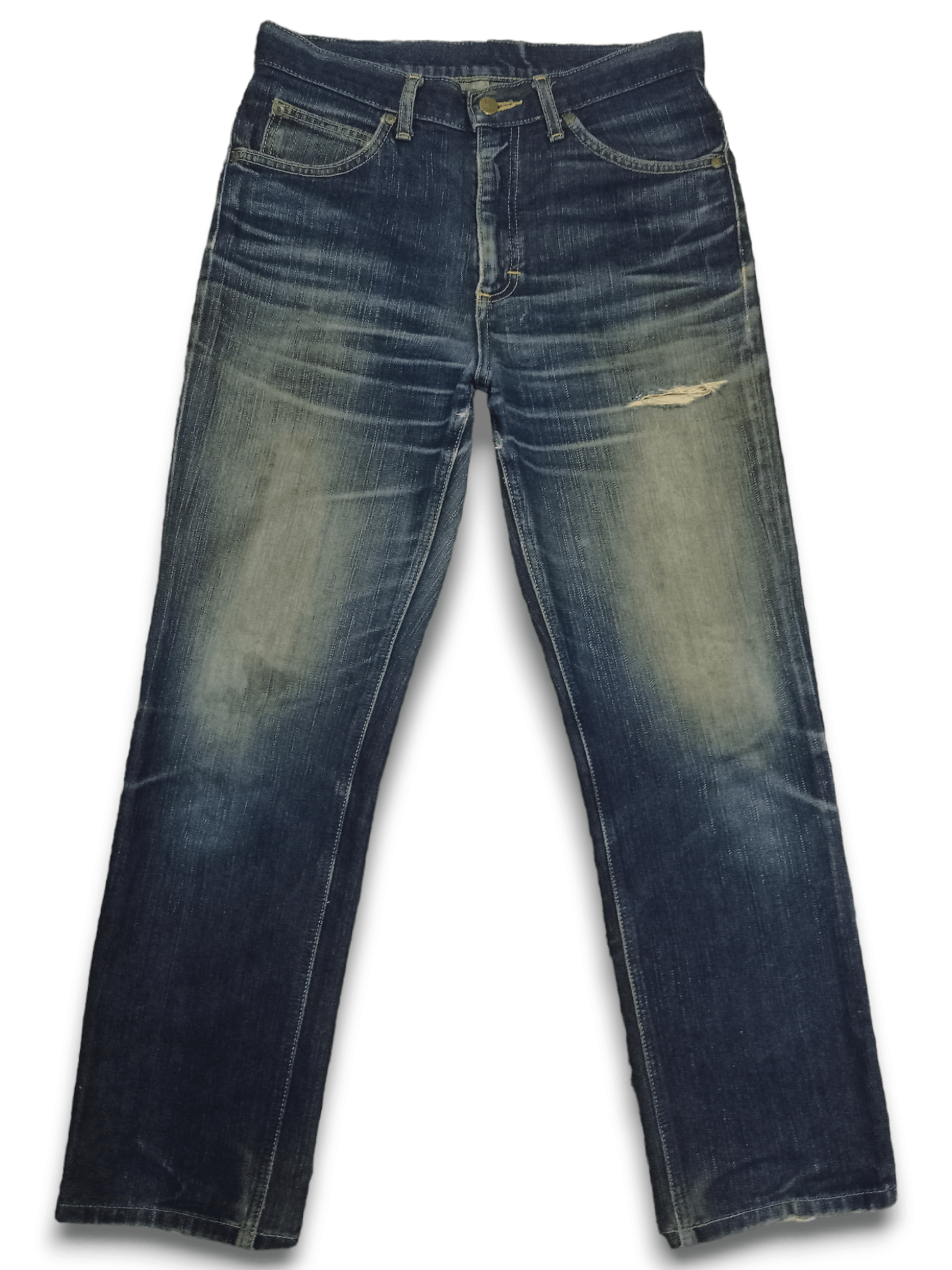Lee Vintage Lee Riders Mud Wash Distressed Loose Jeans Size US 30 / EU 46 - 1 Thumbnail
