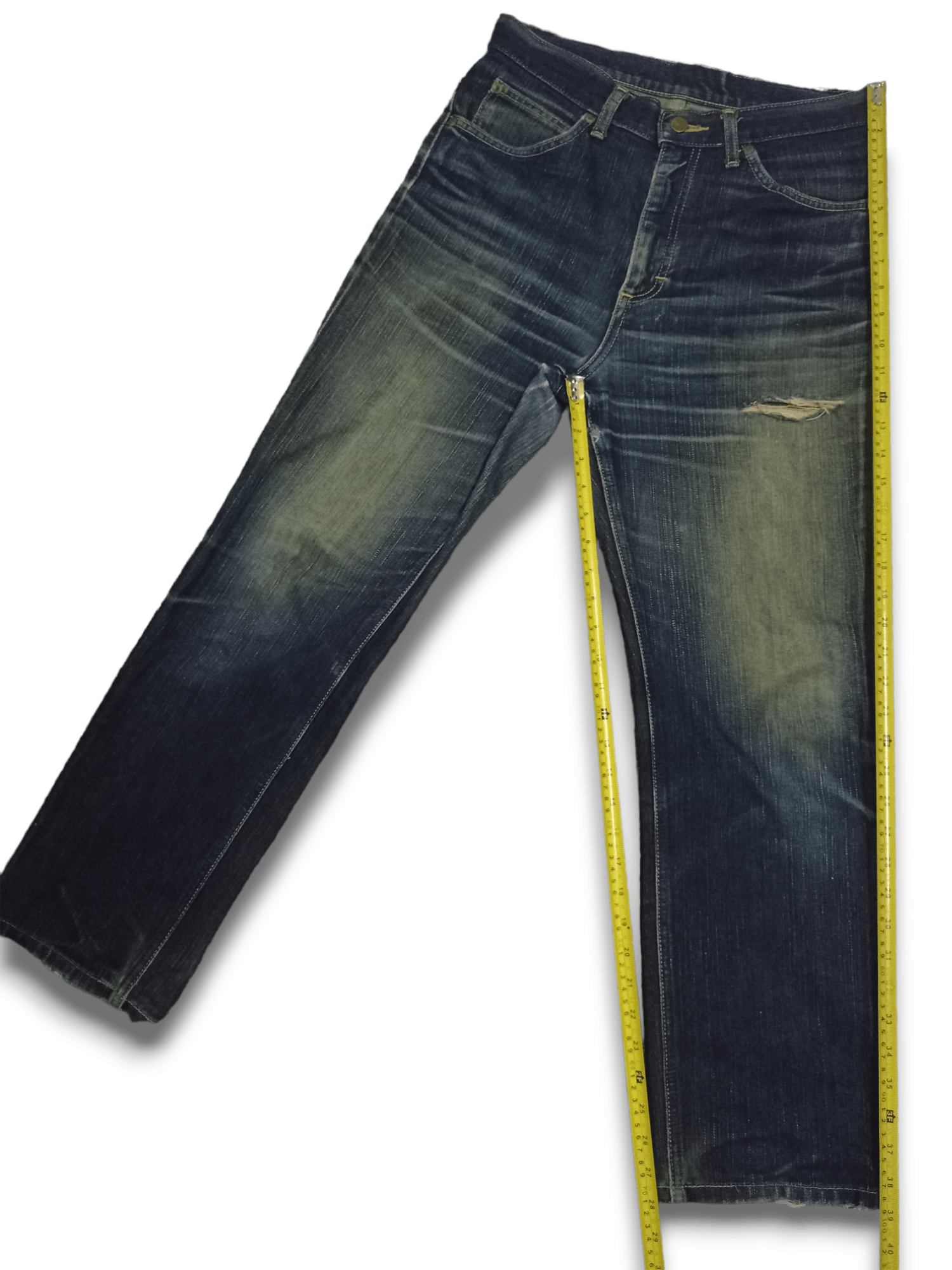 Lee Vintage Lee Riders Mud Wash Distressed Loose Jeans Size US 30 / EU 46 - 9 Thumbnail