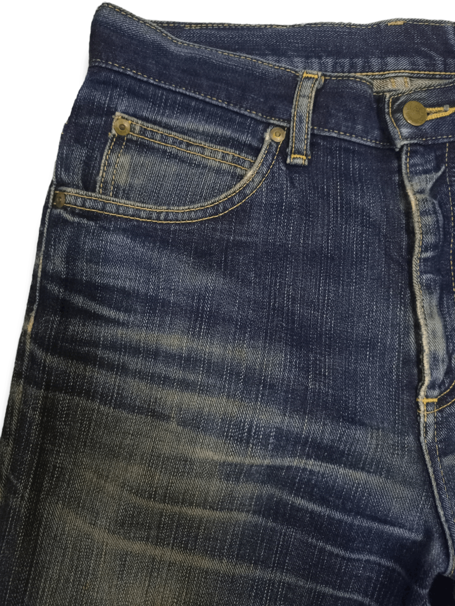 Lee Vintage Lee Riders Mud Wash Distressed Loose Jeans Size US 30 / EU 46 - 4 Thumbnail