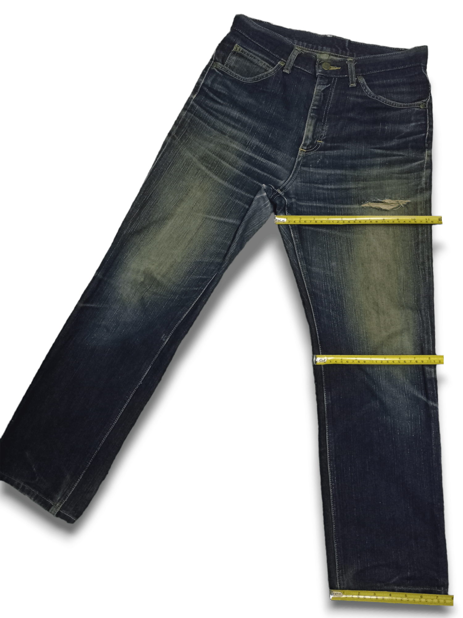 Lee Vintage Lee Riders Mud Wash Distressed Loose Jeans Size US 30 / EU 46 - 10 Thumbnail