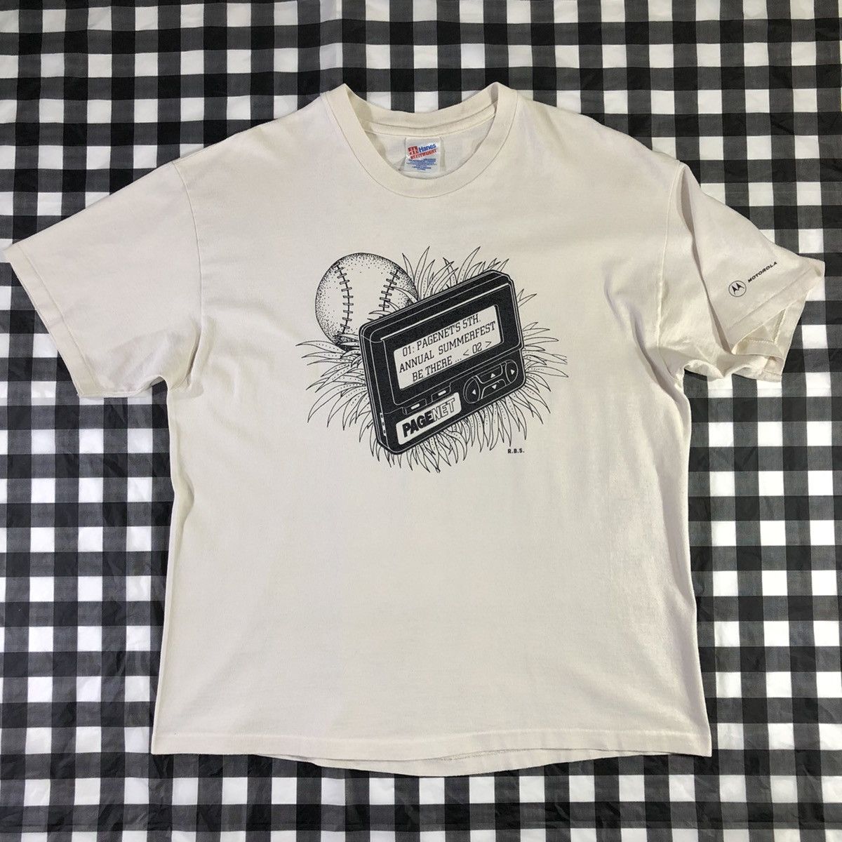 Motorola Motorola Pagenet Pager Beeper Baseball Vintage T Shirt XL Size US XL / EU 56 / 4 - 1 Thumbnail