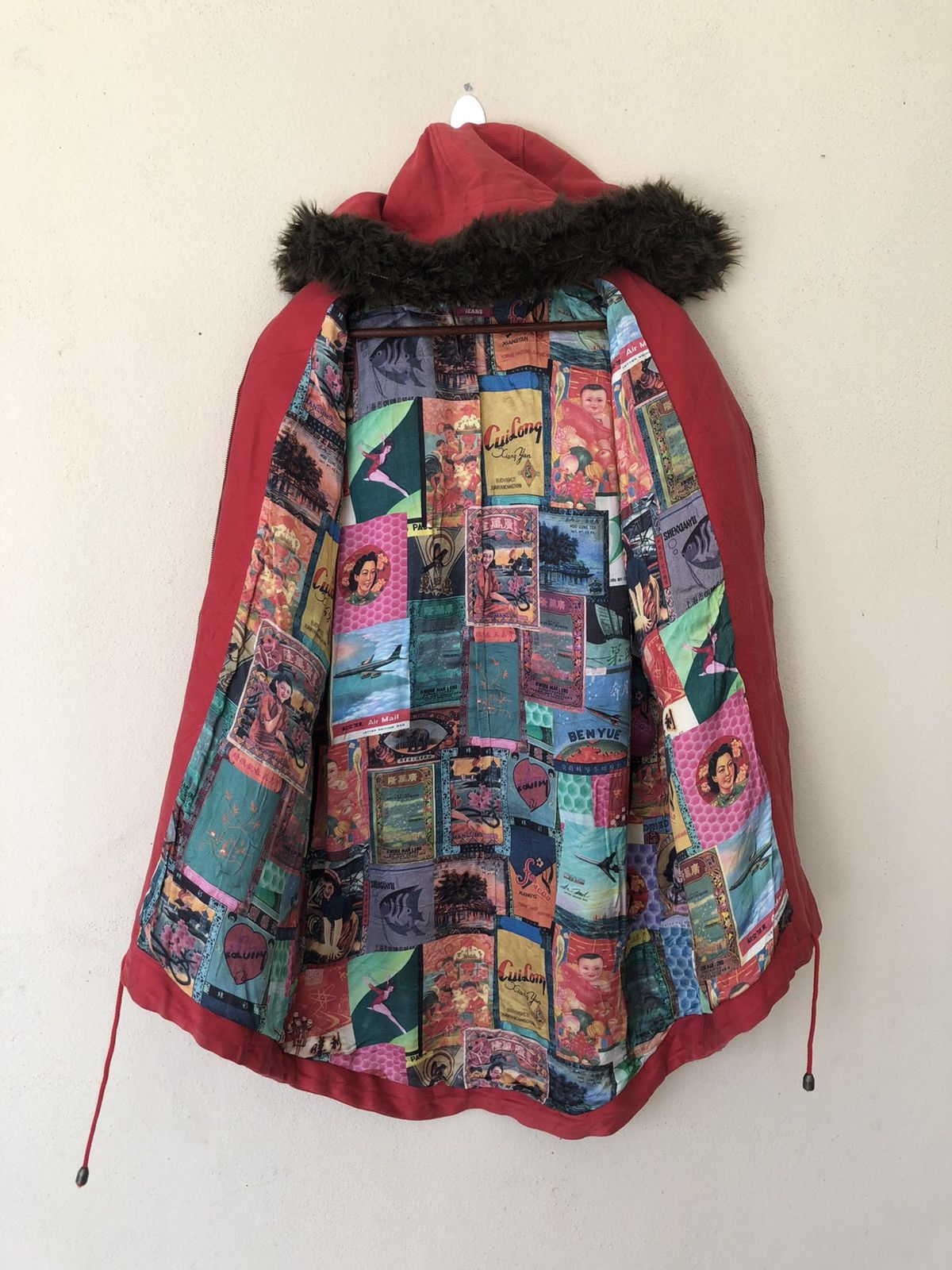 Paul Smith Paul Smith Overprinted Red Parkas Size US M / EU 48-50 / 2 - 2 Thumbnail
