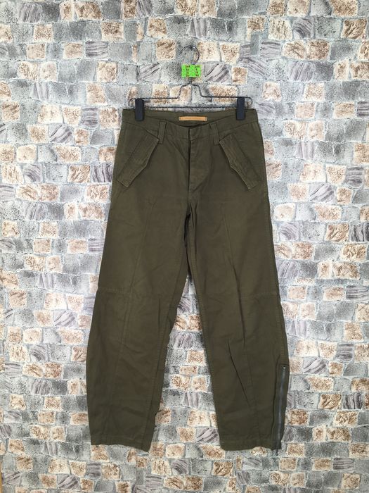 Japanese Brand RIP VAN WINKLE Japan Pants Olive Zipper Hem Cargo ...