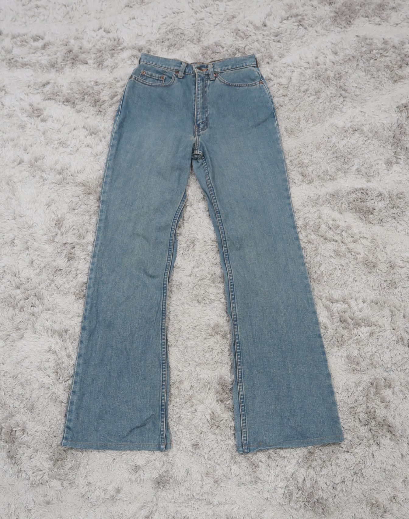 image of Vintage Levis 517 Faded Flare Jeans in Blue Fade, Men's (Size 26)