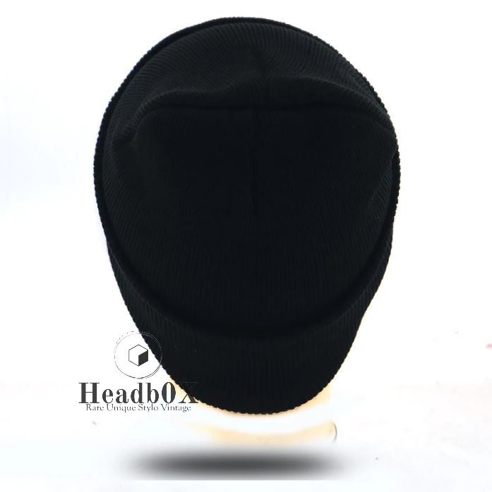 Japanese Brand Sad Boy Face Knitted Hat Size ONE SIZE - 4 Thumbnail