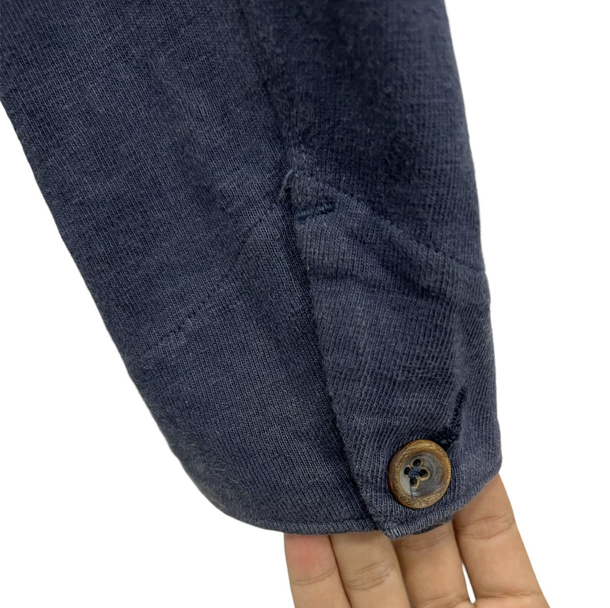 45rpm × Indigo R by 45rpm Indigo Blue Buttons Shirt Size US S / EU 44-46 / 1 - 7 Thumbnail