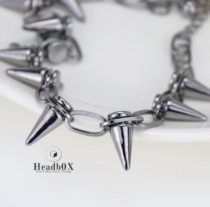 Jewelry Harajuku Choker Spike Rivet Necklace Size ONE SIZE - 2 Thumbnail