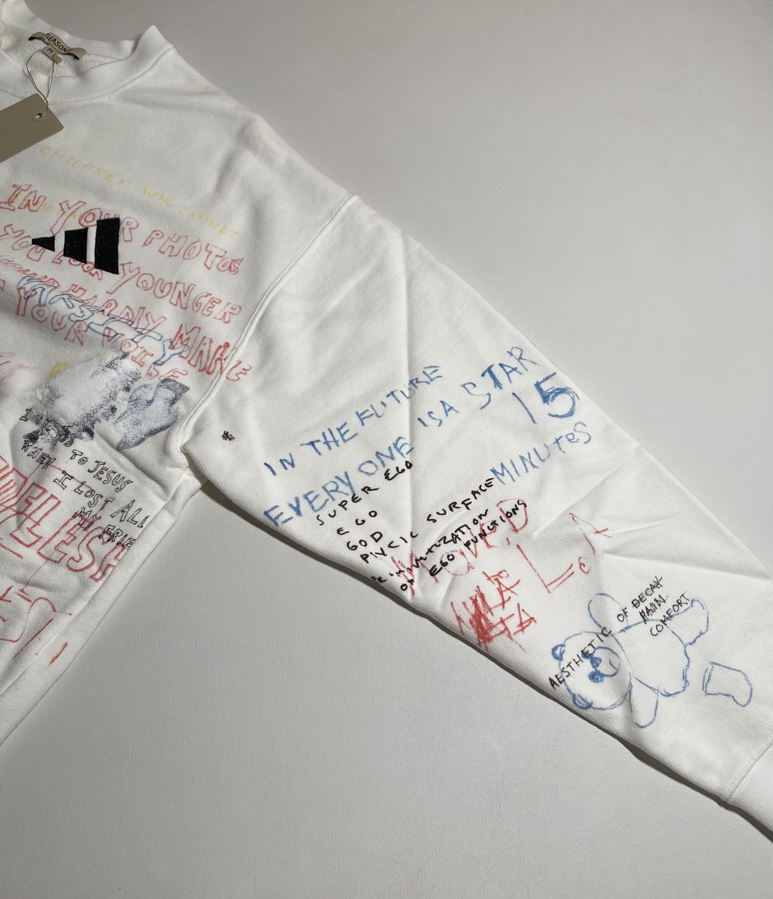 Yeezy Yeezy Adidas Season 5 Handwriting Sweatshirt Size US XS / EU 42 / 0 - 4 Thumbnail