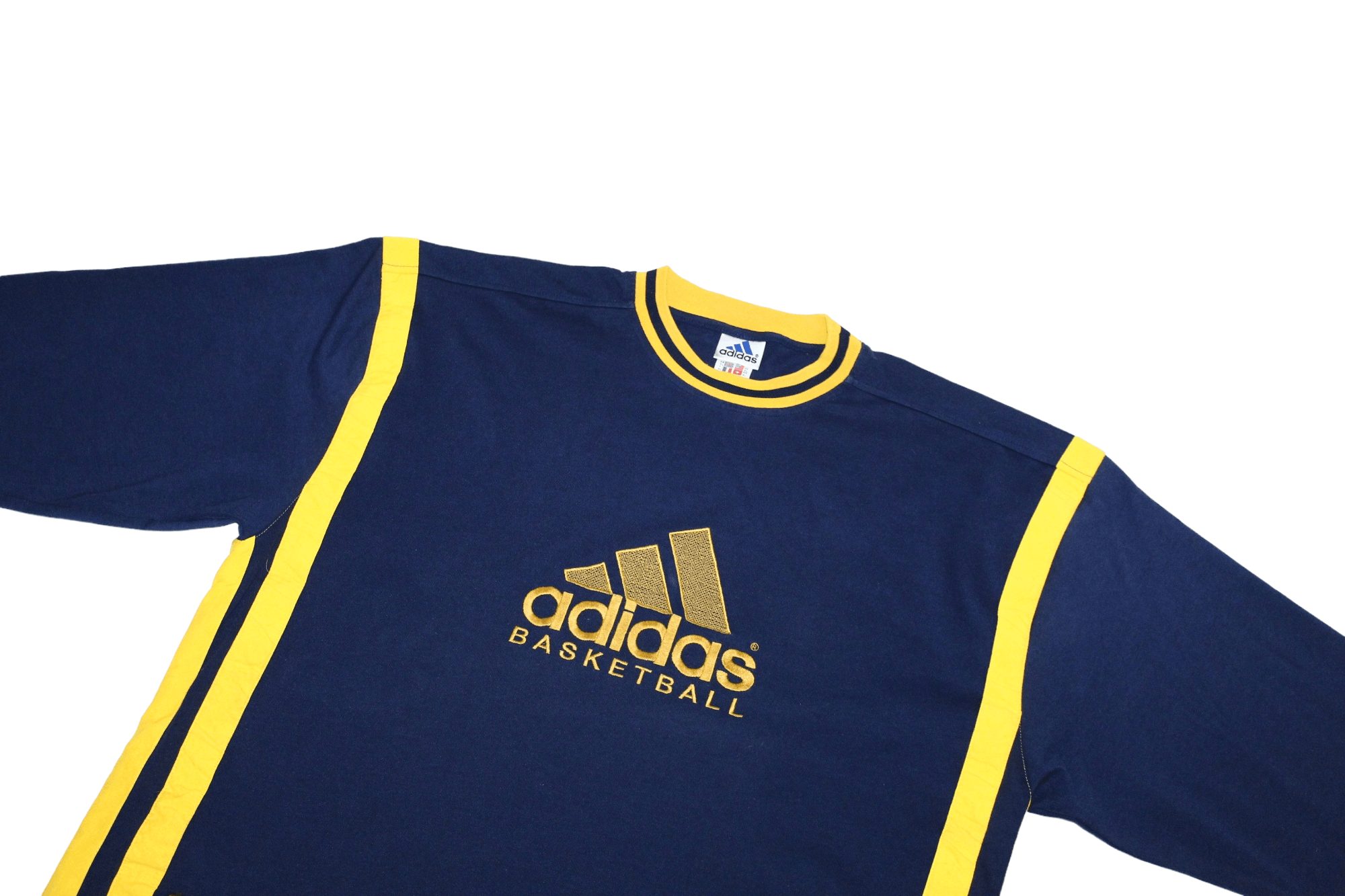 Adidas 90s Adidas Basketball Big Logo Embroidery Baggy Sweatshirt Size US XL / EU 56 / 4 - 3 Thumbnail