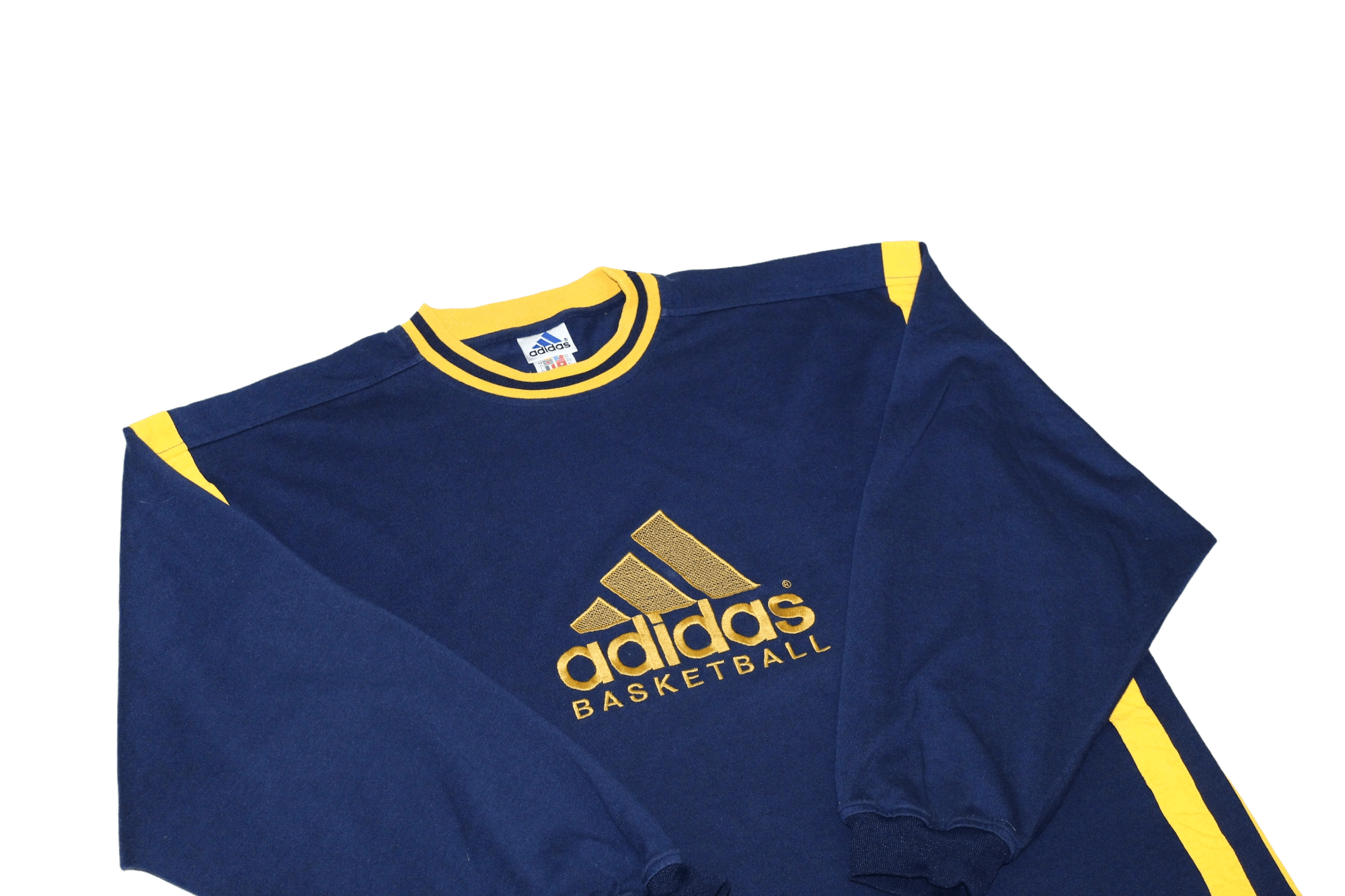 Adidas 90s Adidas Basketball Big Logo Embroidery Baggy Sweatshirt Size US XL / EU 56 / 4 - 9 Thumbnail