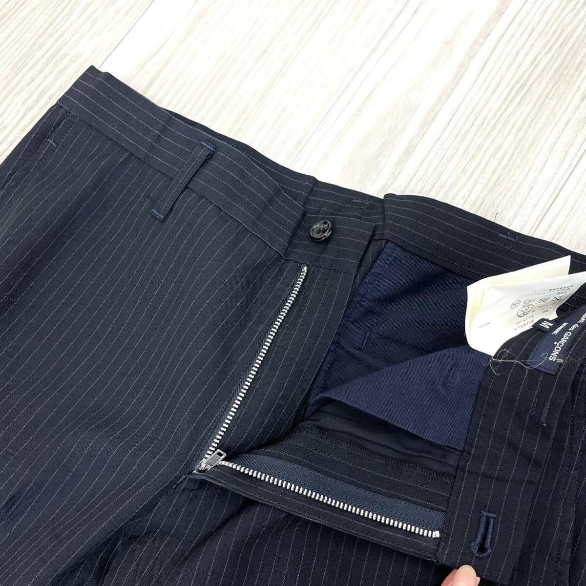 Comme des Garcons Homme AD2004 Wool Blend Pinstripes Suit Size 48R - 10 Thumbnail