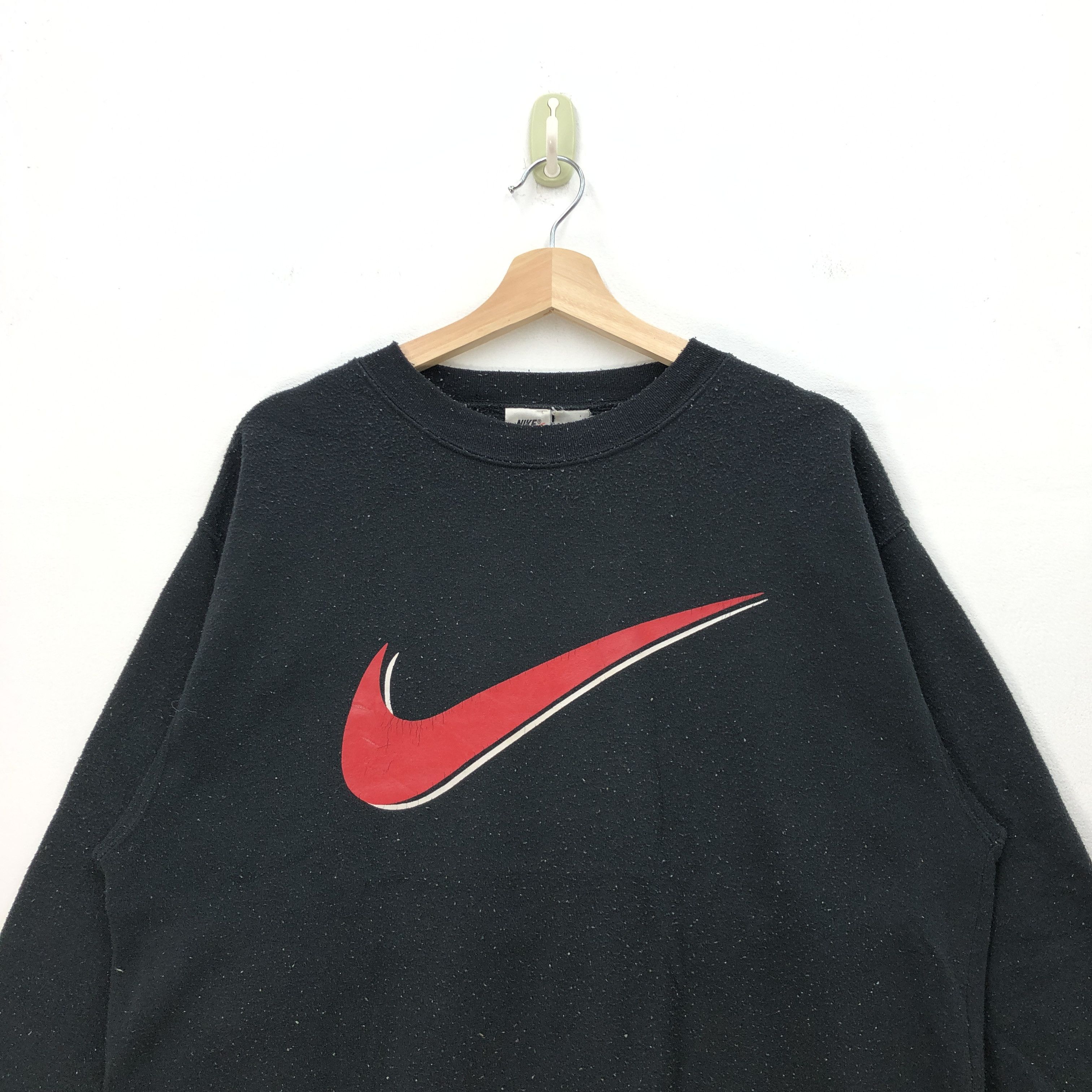 Nike × Vintage Vintage Nike Sweater Nike Swoosh Sweatshirt Nike Center Size US L / EU 52-54 / 3 - 2 Thumbnail