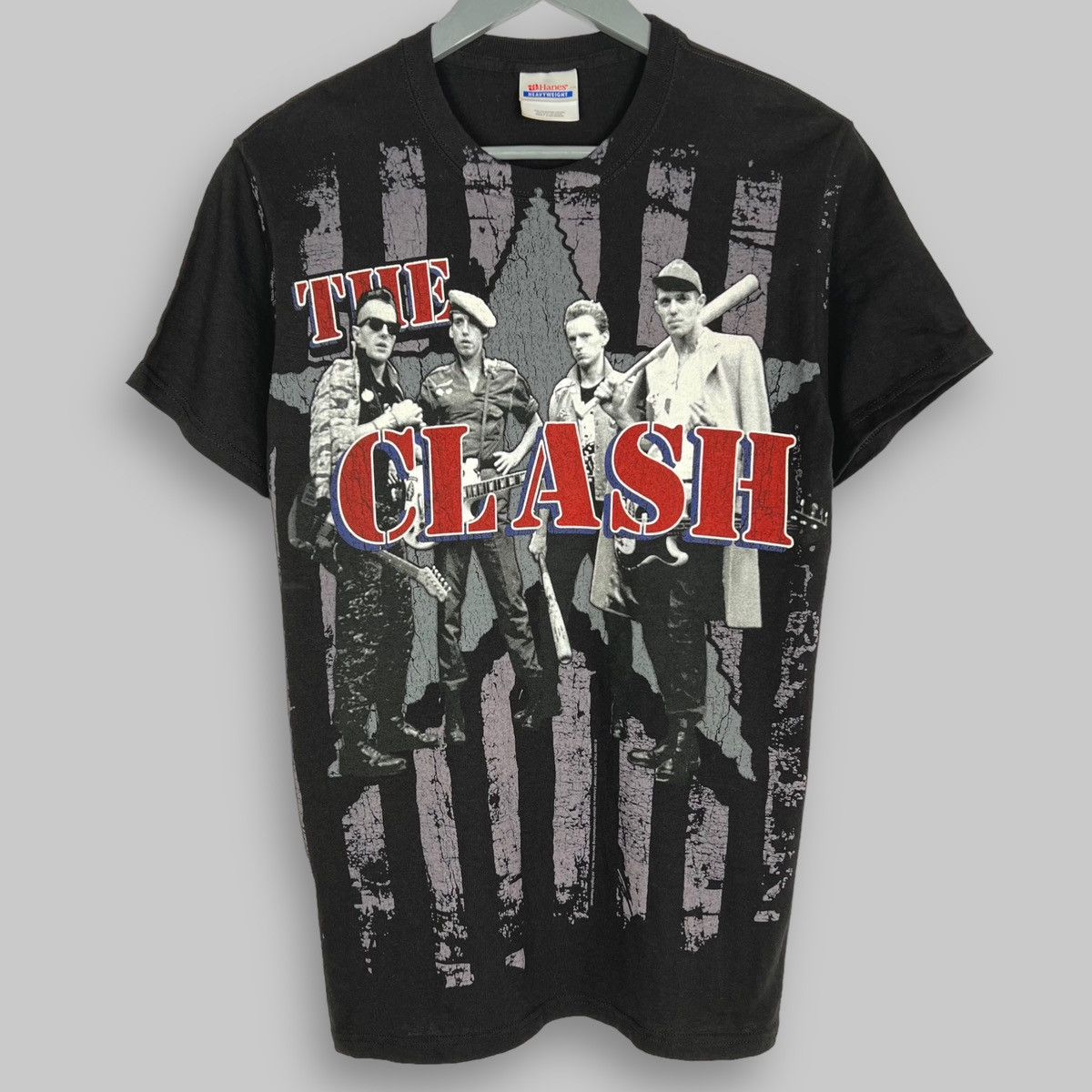 Vintage 00s The Clash All Over Print Promo T Shirt 