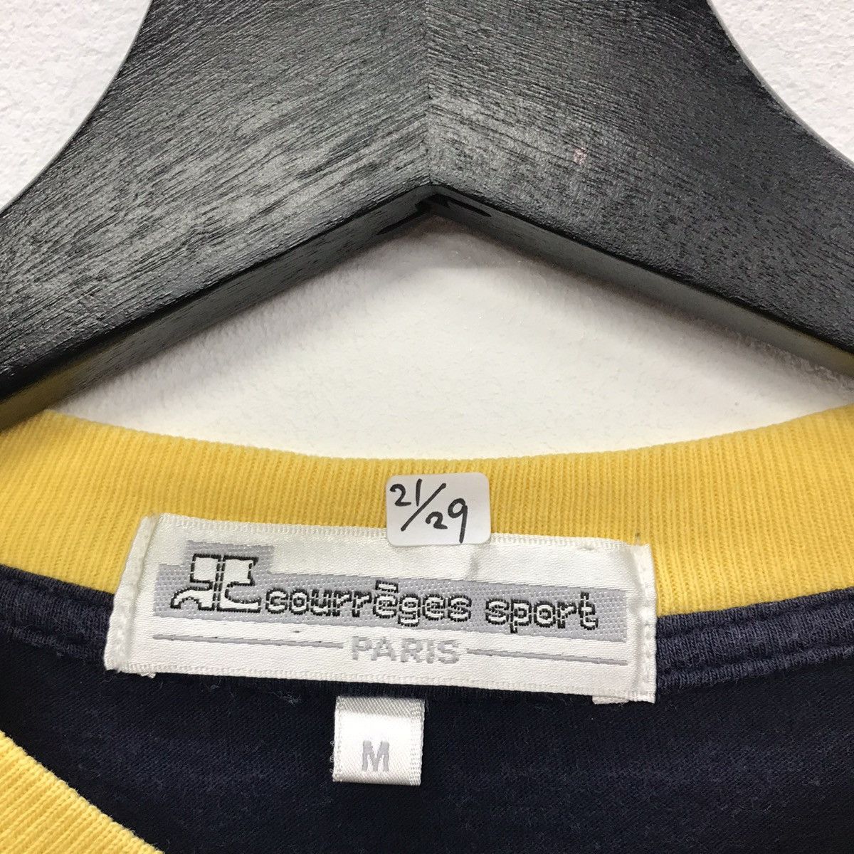 Courreges × Designer × Vintage *Rare!! Vintage Courreges Homme Embroidery Logo Tee Size US M / EU 48-50 / 2 - 10 Thumbnail
