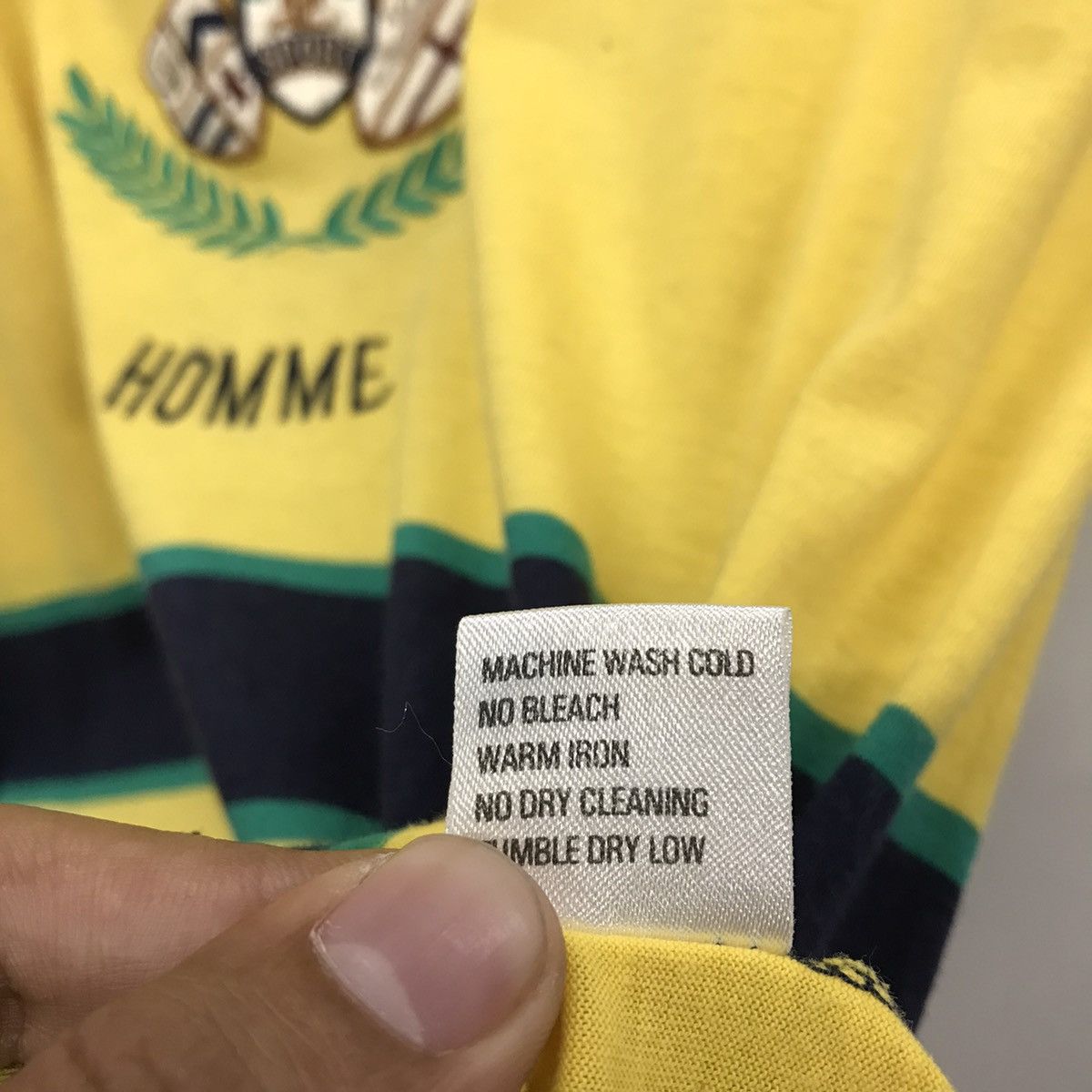 Courreges × Designer × Vintage *Rare!! Vintage Courreges Homme Embroidery Logo Tee Size US M / EU 48-50 / 2 - 11 Thumbnail