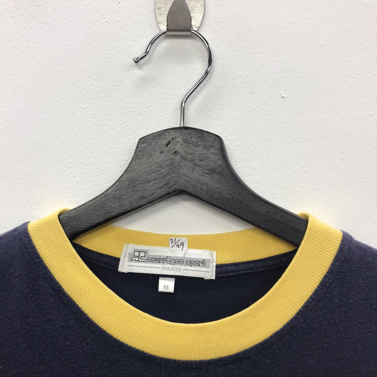 Courreges × Designer × Vintage *Rare!! Vintage Courreges Homme Embroidery Logo Tee Size US M / EU 48-50 / 2 - 4 Thumbnail