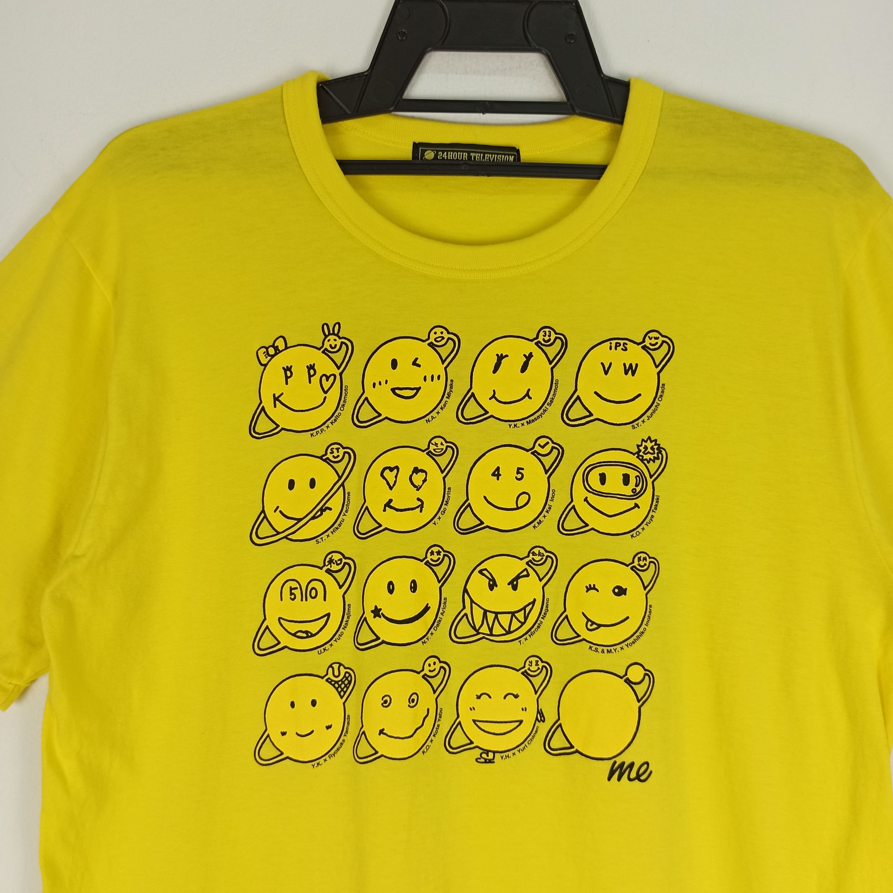 Japanese Brand 🔥Rare🔥 24hour Television Takashi Murakami Smiles Tshirt Size US L / EU 52-54 / 3 - 2 Thumbnail