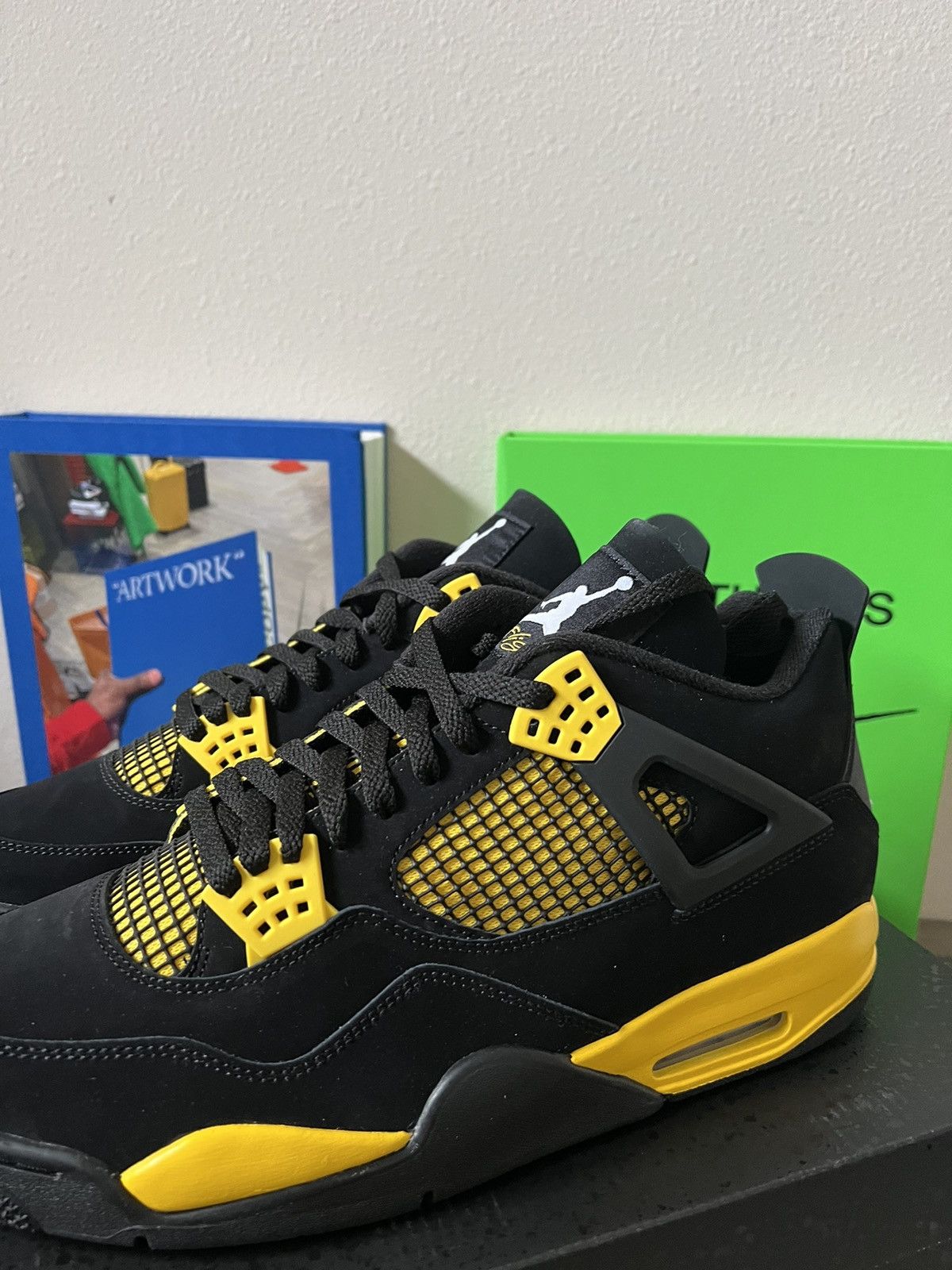 Jordan Brand Nike Air Jordan 4 Retro Thunder Size US 13 / EU 46 - 3 Thumbnail
