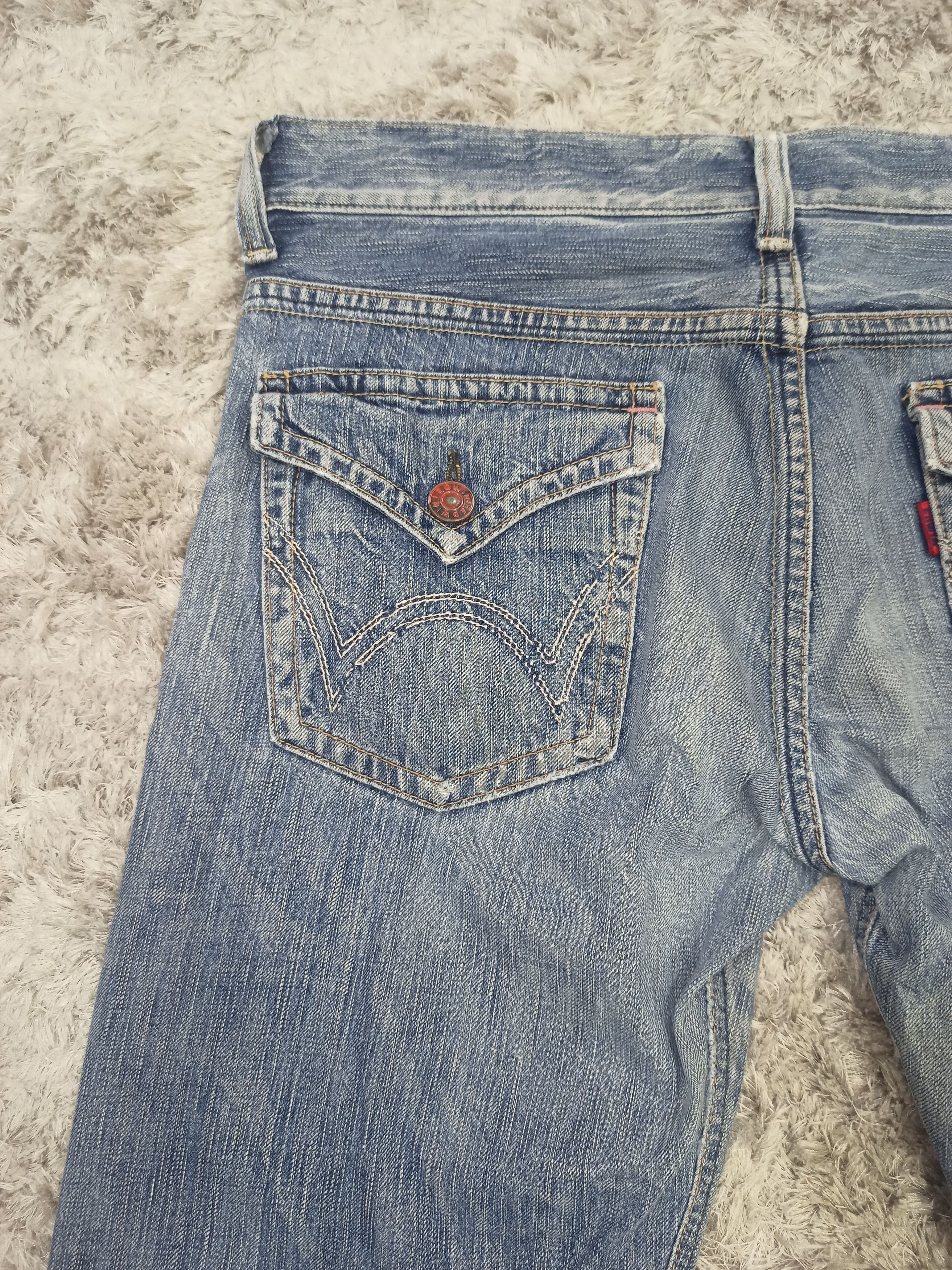 Edwin Vintage Edwin 503 Blue Trip Sun Faded Flared Jeans Size US 36 / EU 52 - 13 Thumbnail