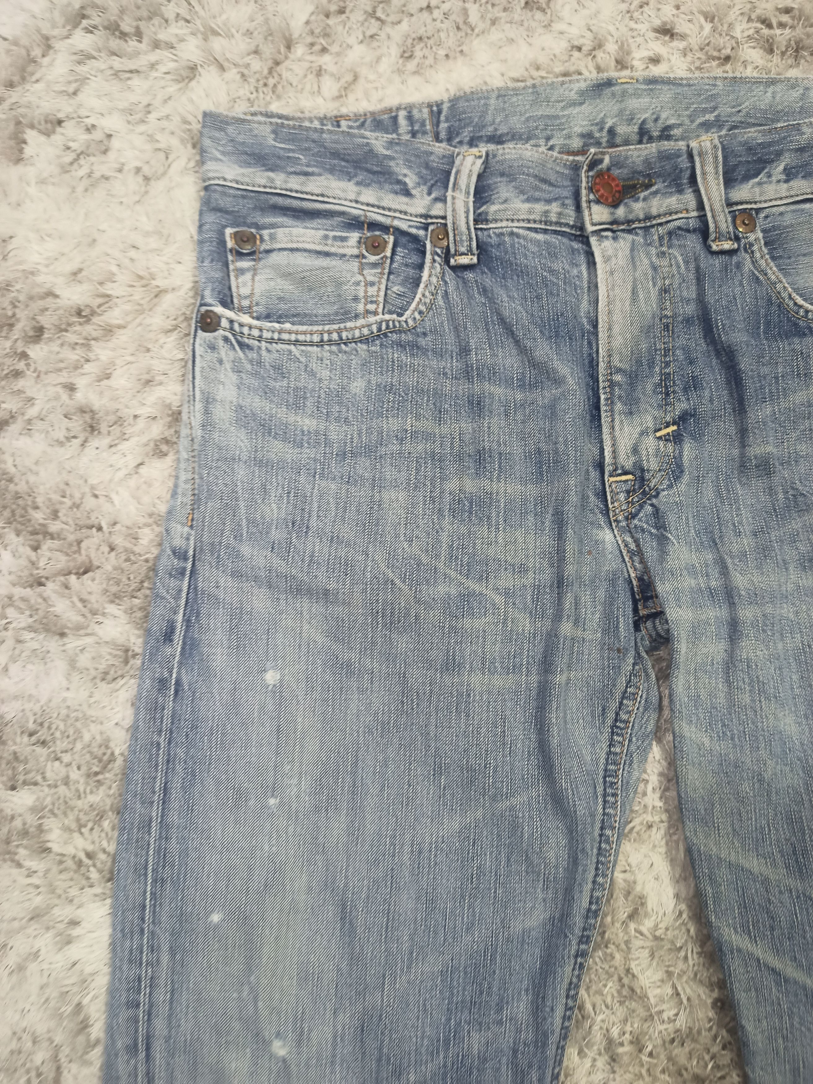 Edwin Vintage Edwin 503 Blue Trip Sun Faded Flared Jeans Size US 36 / EU 52 - 6 Thumbnail