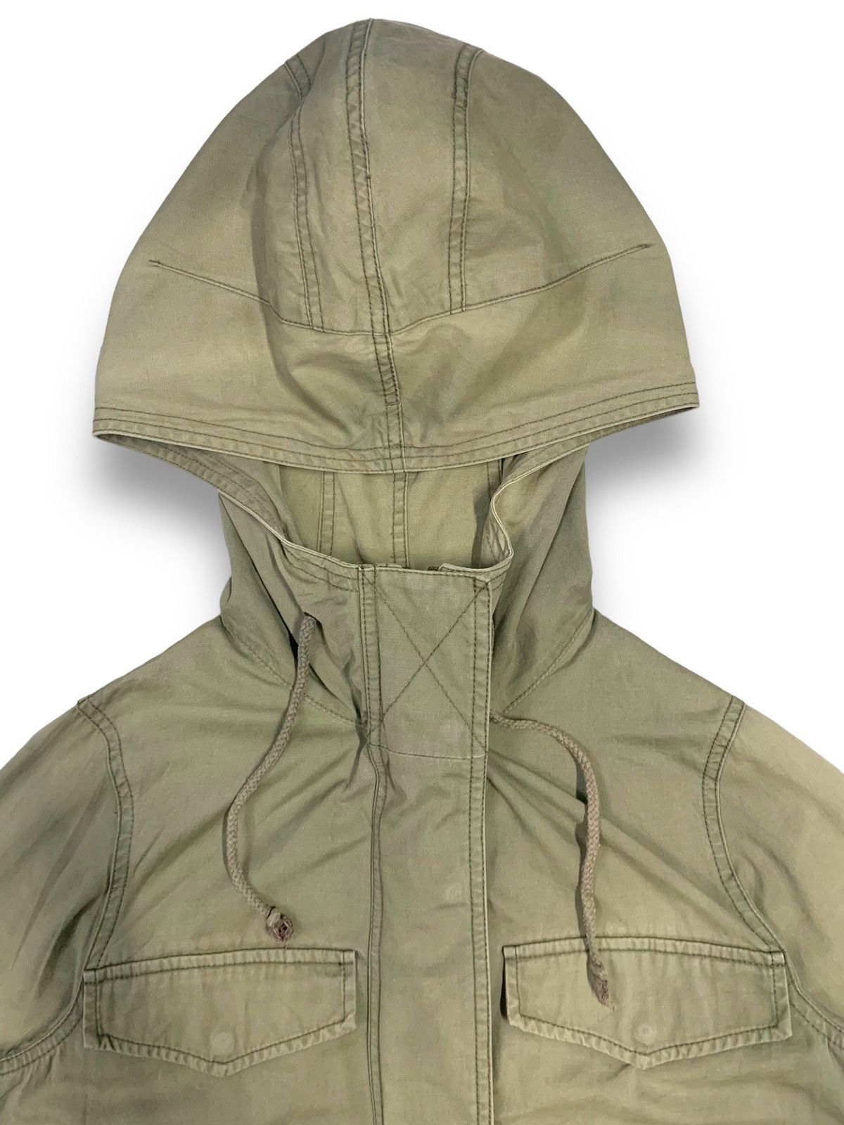 Japanese Brand Japanese Brand Moussy Sun Faded Hooded Military Field Jacket Size US S / EU 44-46 / 1 - 5 Thumbnail