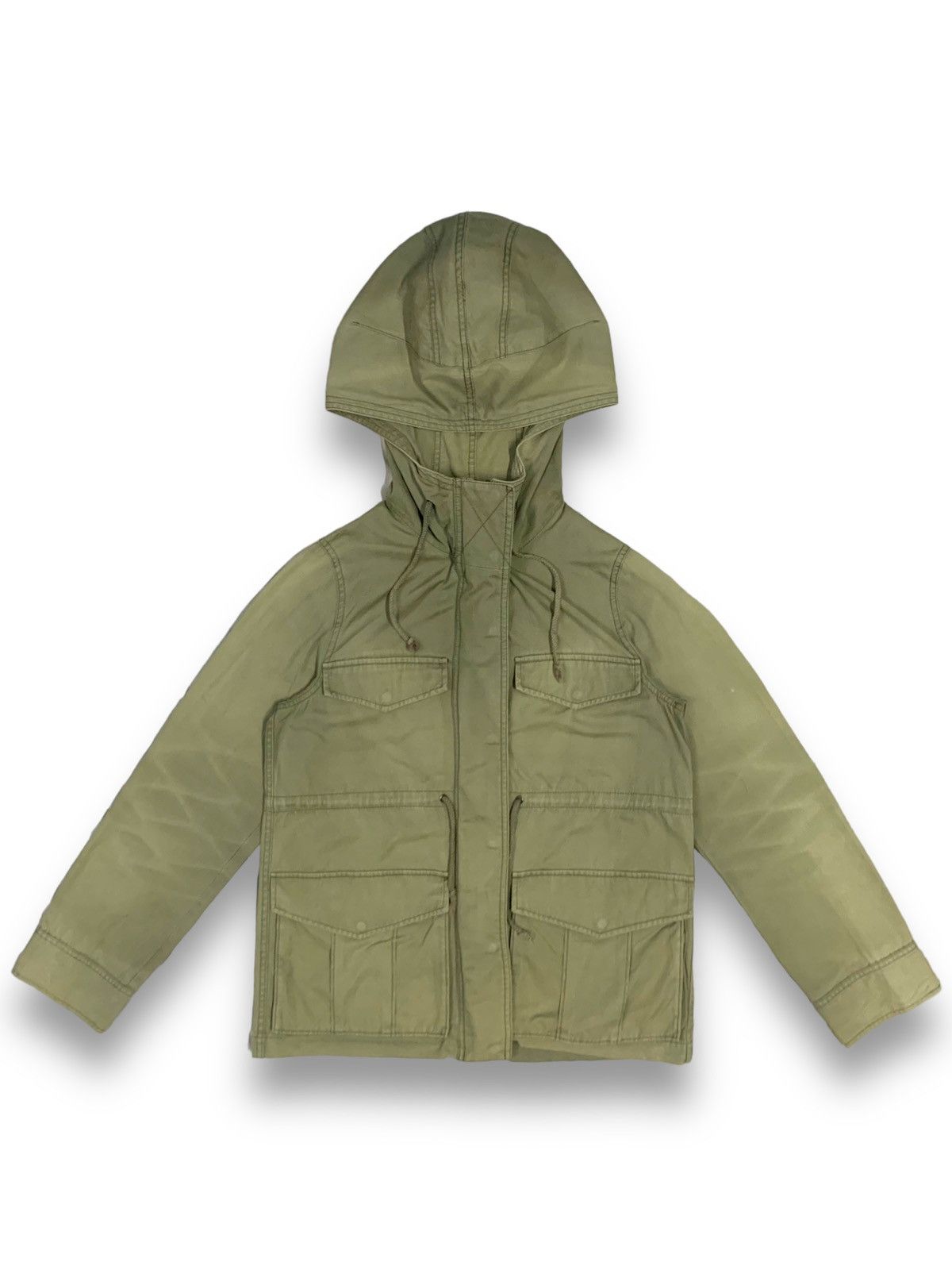 Japanese Brand Japanese Brand Moussy Sun Faded Hooded Military Field Jacket Size US S / EU 44-46 / 1 - 1 Thumbnail