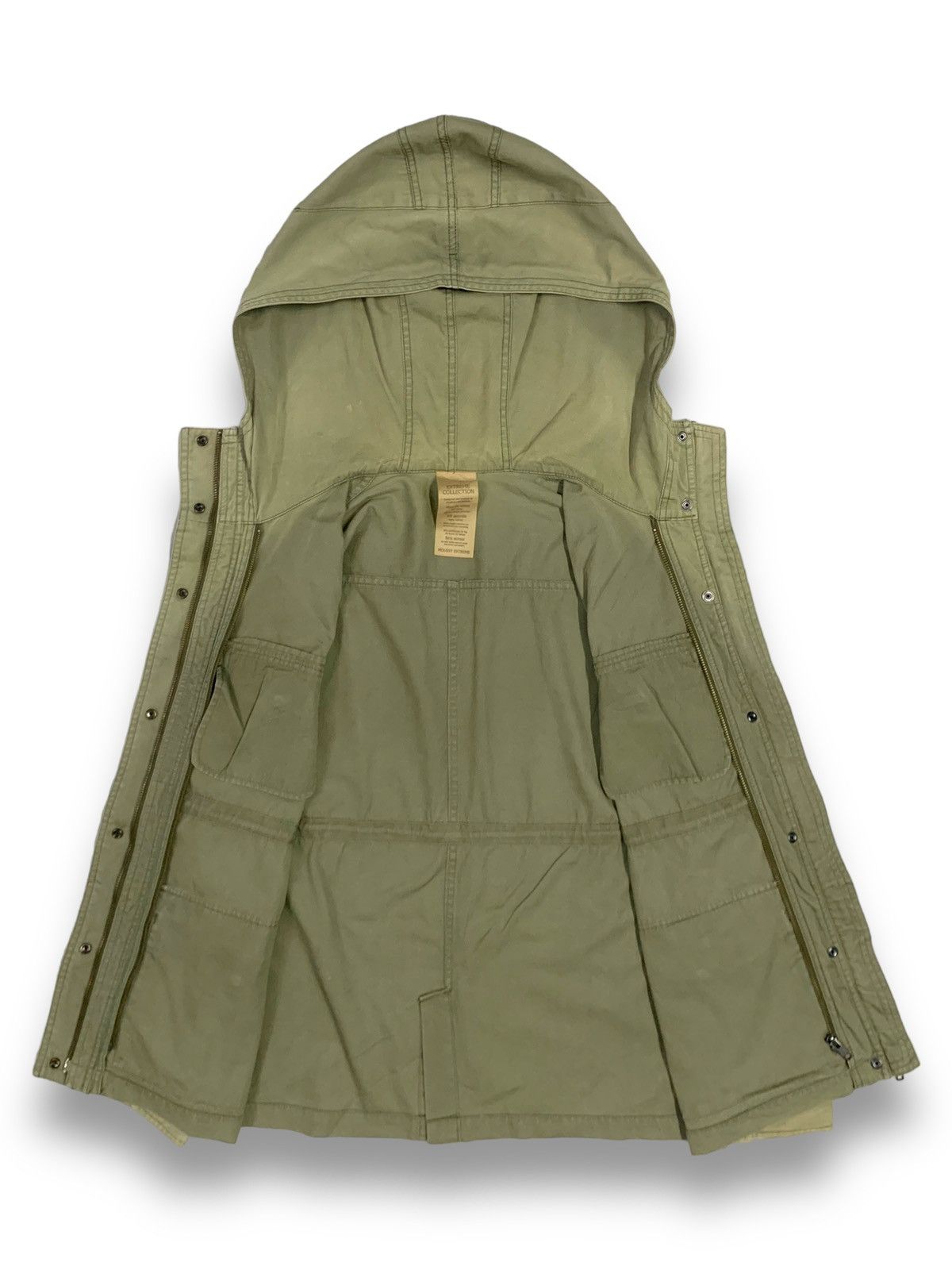 Japanese Brand Japanese Brand Moussy Sun Faded Hooded Military Field Jacket Size US S / EU 44-46 / 1 - 3 Thumbnail