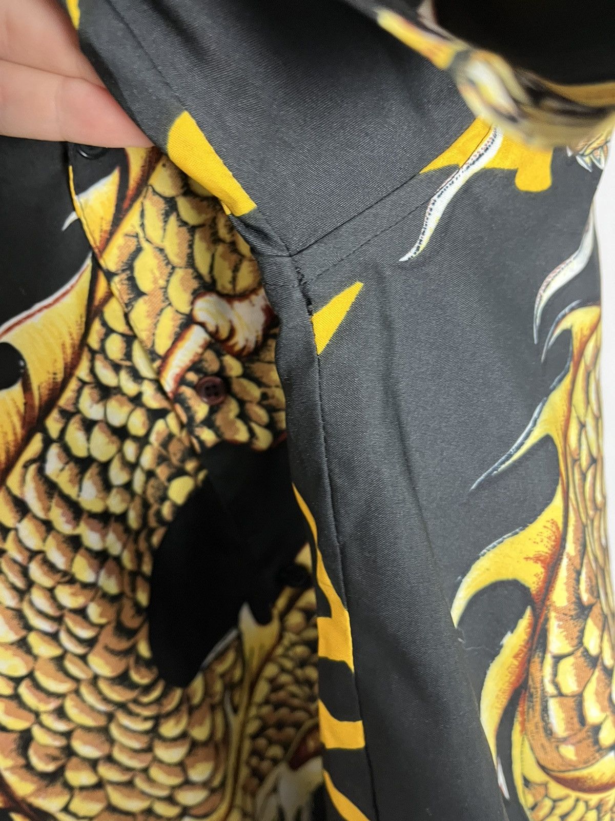 Vintage VINTAGE JAPANESE DRAGON SHIRT Y2K Size US L / EU 52-54 / 3 - 4 Thumbnail
