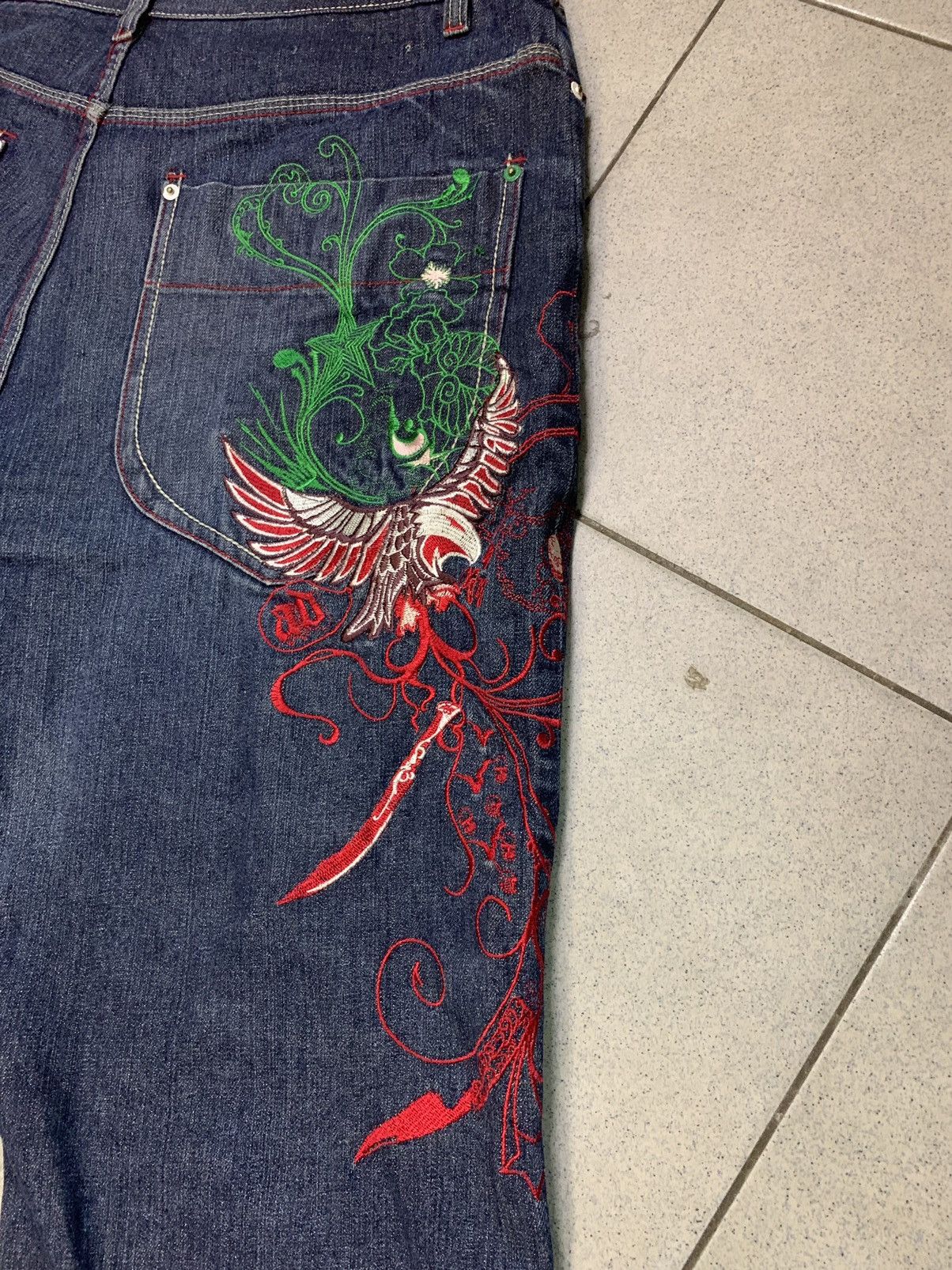 Artful Dodger ARTFUL DODGER DENIM HARD EMBROIDERED PANTS Size US 38 / EU 54 - 20 Thumbnail
