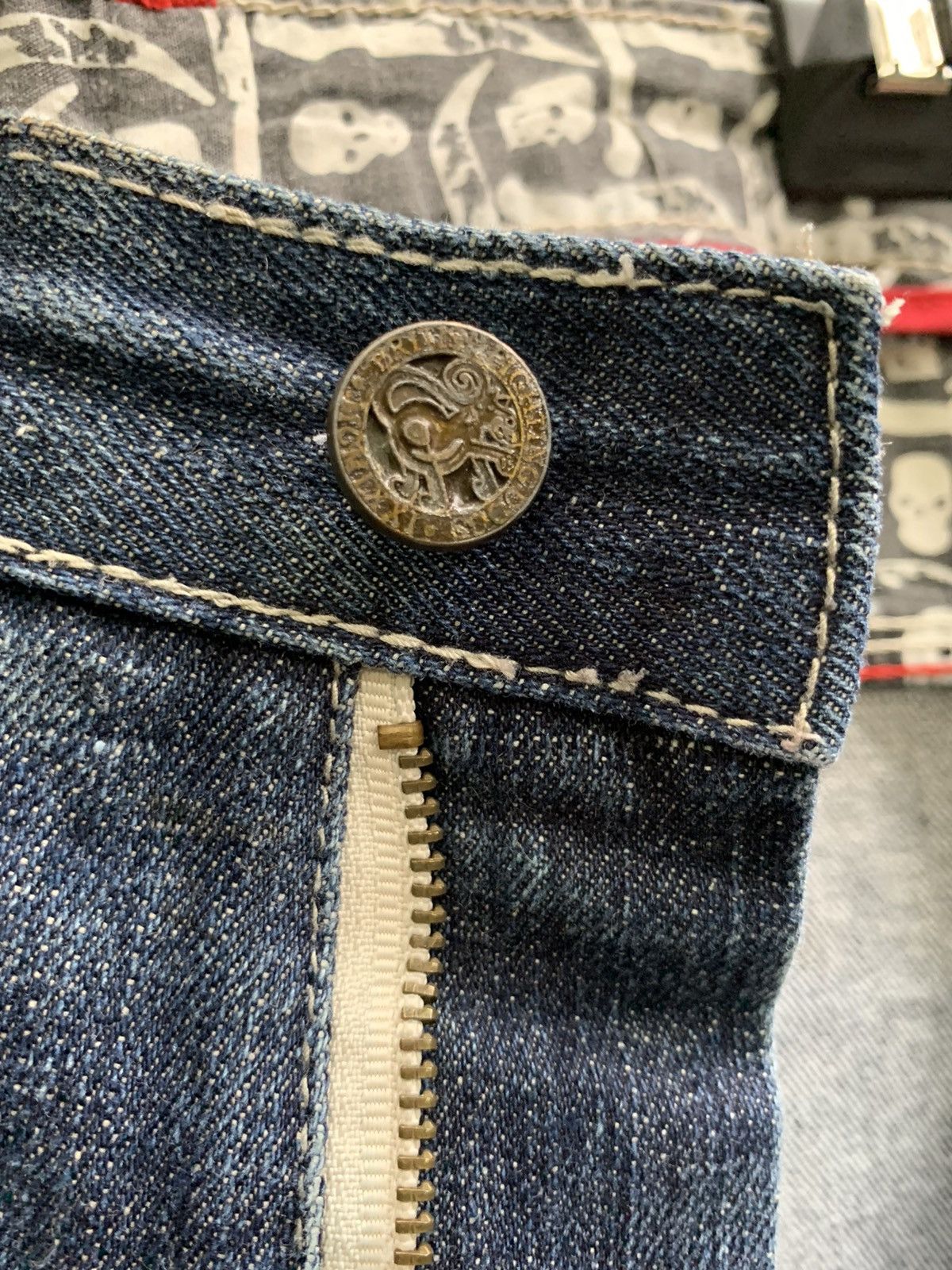 Artful Dodger ARTFUL DODGER DENIM HARD EMBROIDERED PANTS Size US 38 / EU 54 - 10 Thumbnail
