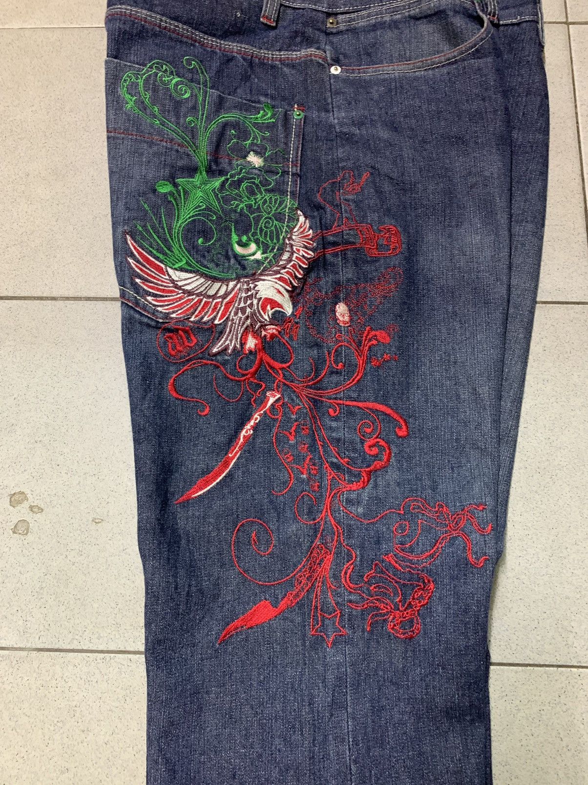 Artful Dodger ARTFUL DODGER DENIM HARD EMBROIDERED PANTS Size US 38 / EU 54 - 23 Thumbnail