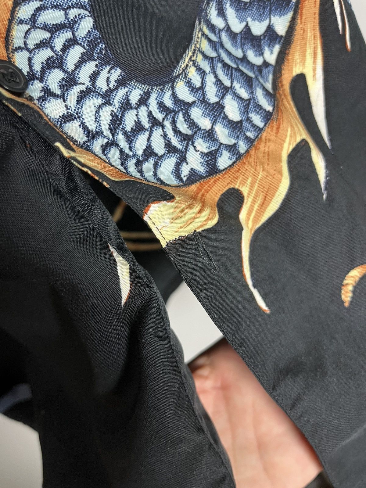 Japanese Brand × Vintage VINTAGE JAPANESE DRAGON SHIRT Y2K Size US L / EU 52-54 / 3 - 8 Thumbnail