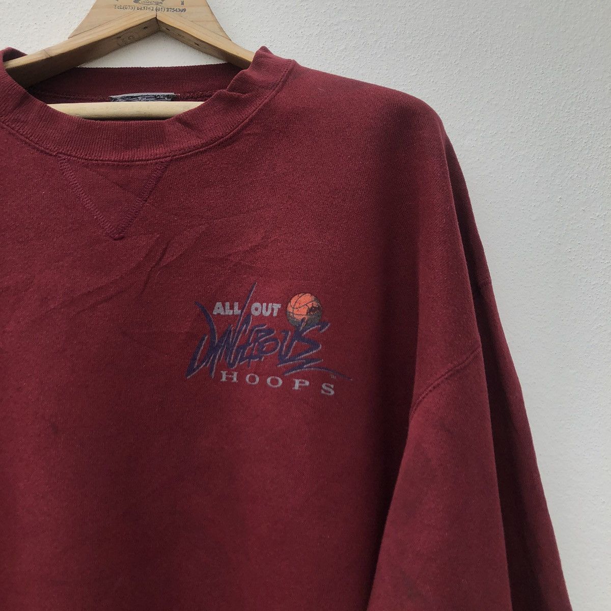 Vintage ❌LAST DROP❌Vintage Crewneck All Out Dangerous Hoops Size US L / EU 52-54 / 3 - 3 Thumbnail