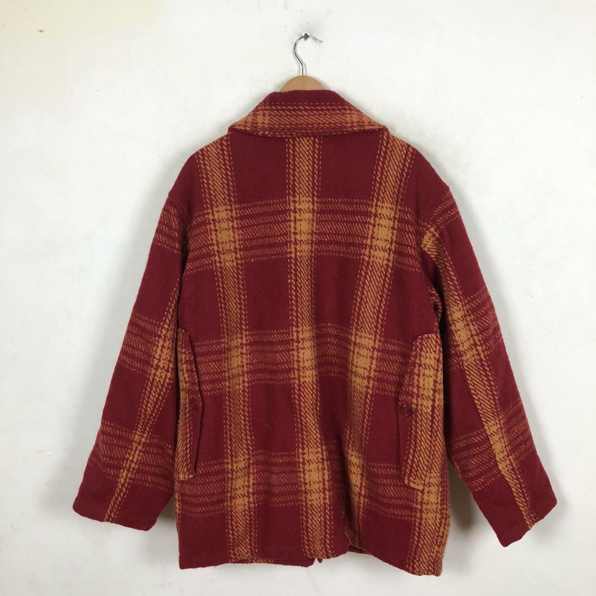 Flannel 🔥90’s VINTAGE WOOL FLANNEL JACKET DOG FIGHT TARTAN DESIGN Size US L / EU 52-54 / 3 - 7 Thumbnail