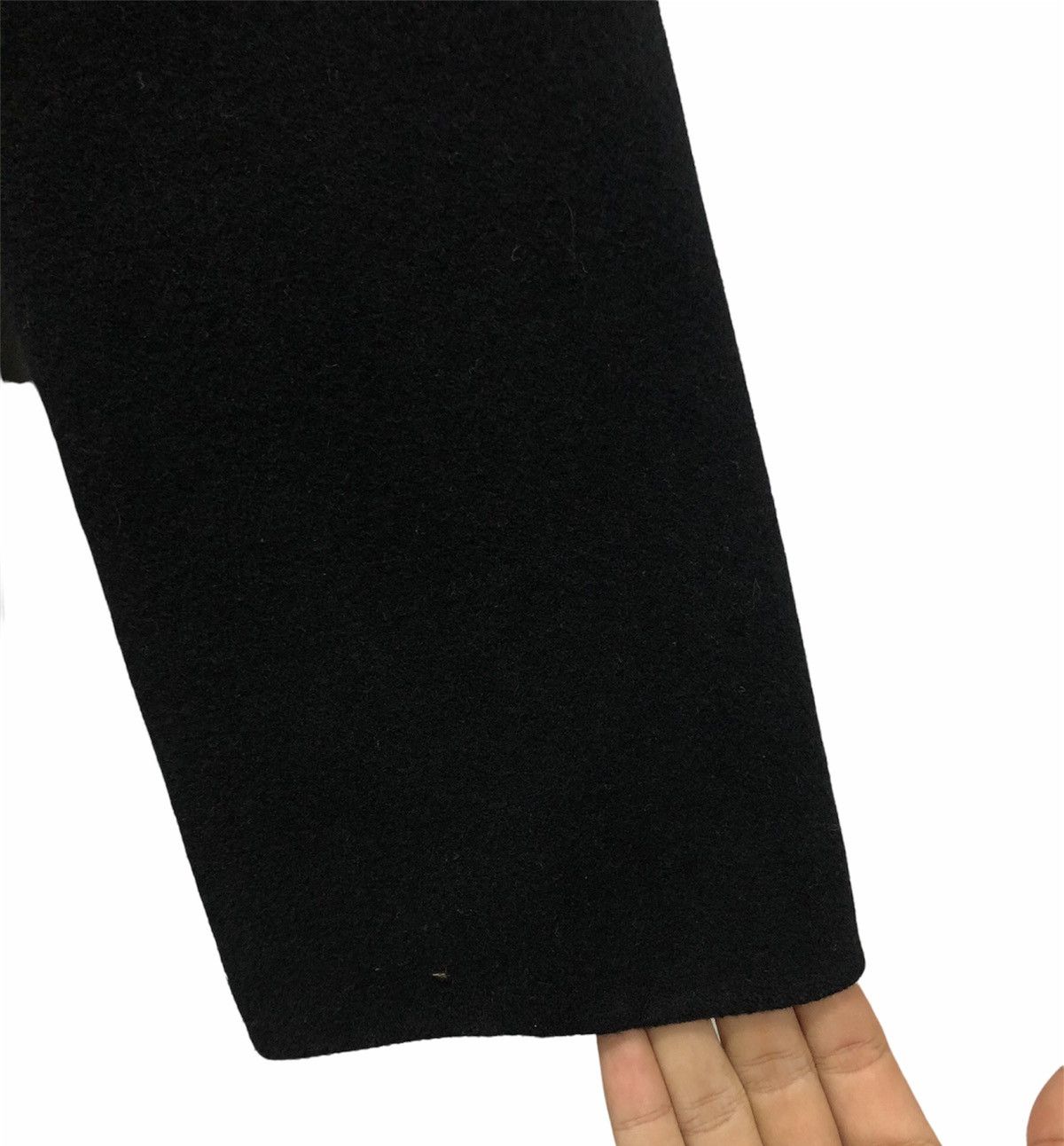 PPFM PPFM Hooded Wool Blend Long Coat – Unisex, Black, Size F Size US M / EU 48-50 / 2 - 8 Thumbnail
