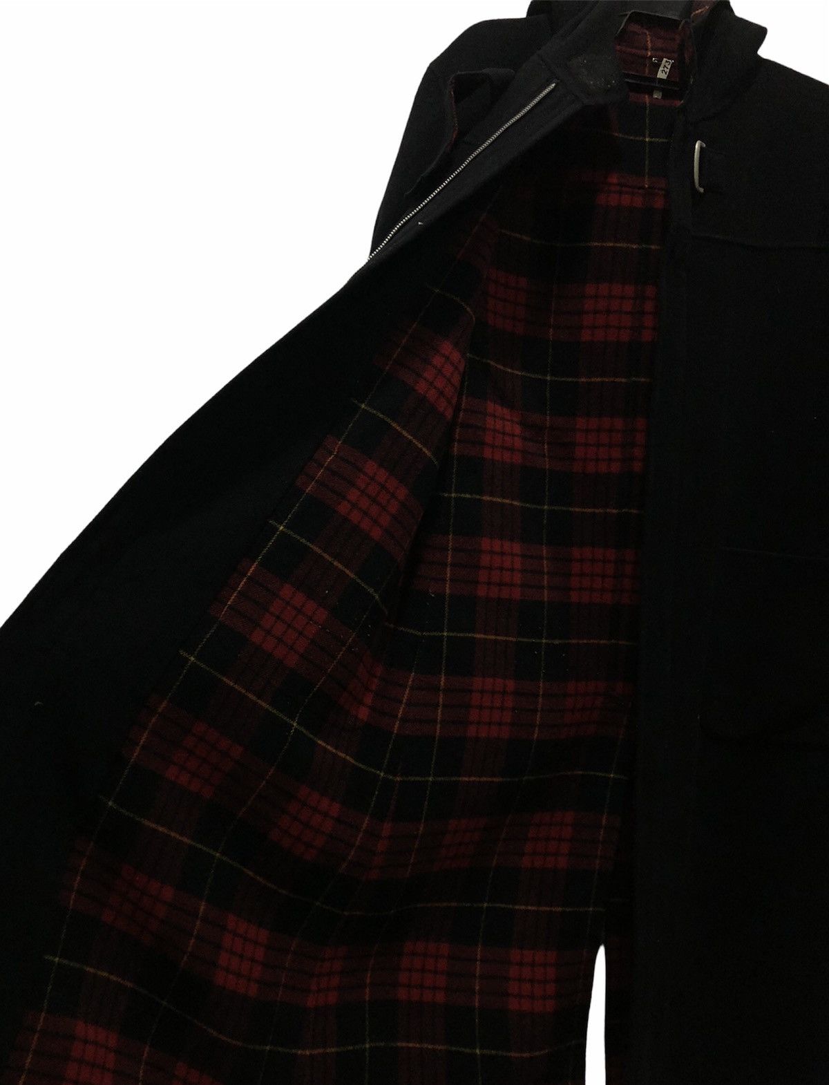 PPFM PPFM Hooded Wool Blend Long Coat – Unisex, Black, Size F Size US M / EU 48-50 / 2 - 9 Thumbnail