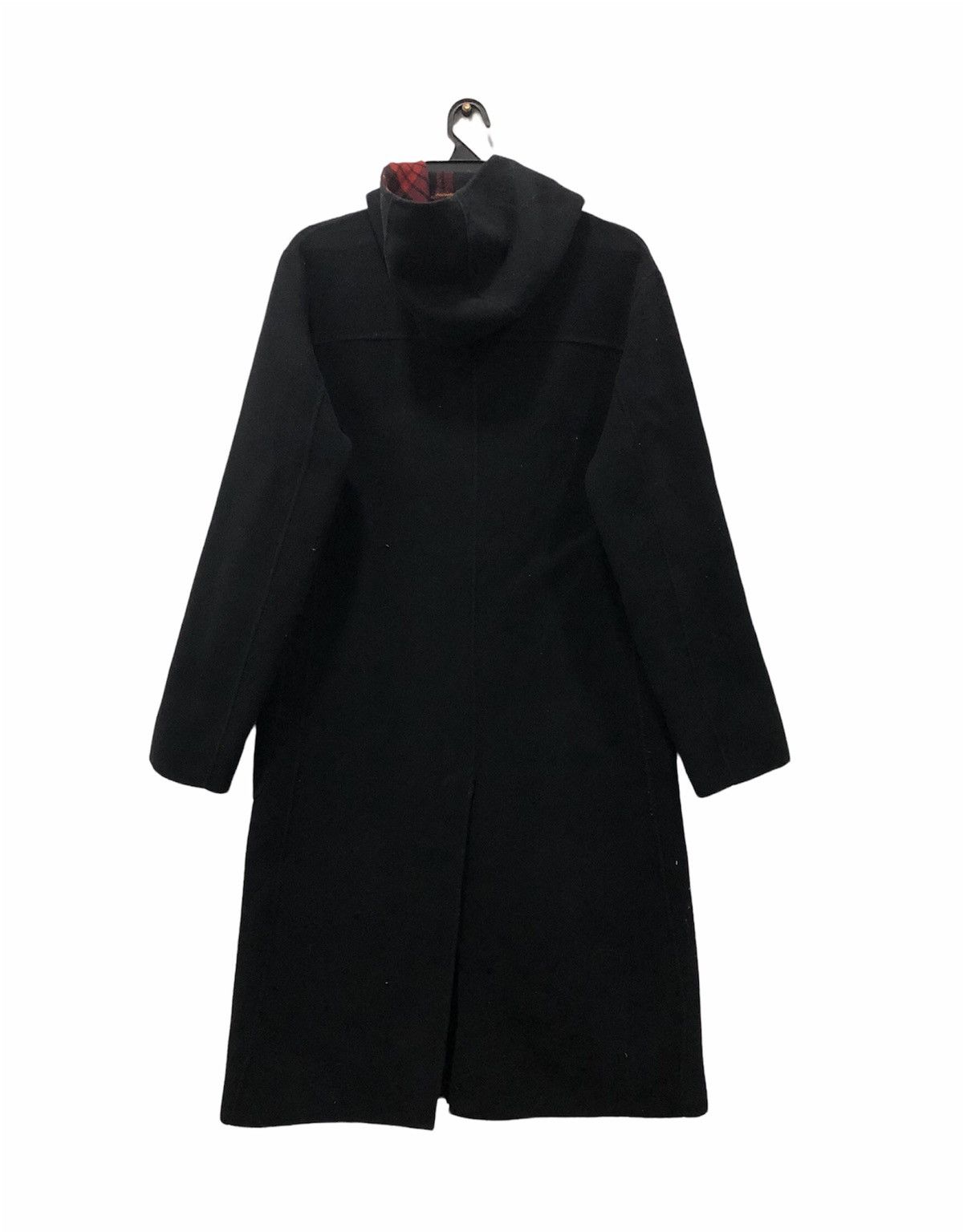 PPFM PPFM Hooded Wool Blend Long Coat – Unisex, Black, Size F Size US M / EU 48-50 / 2 - 2 Thumbnail