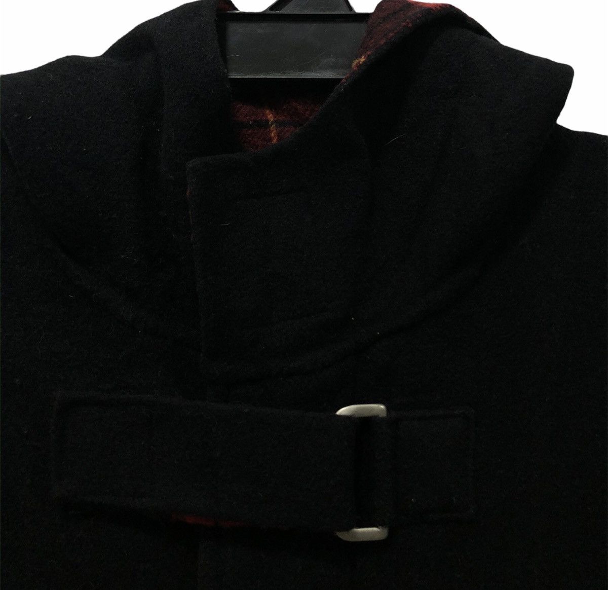 PPFM PPFM Hooded Wool Blend Long Coat – Unisex, Black, Size F Size US M / EU 48-50 / 2 - 3 Thumbnail