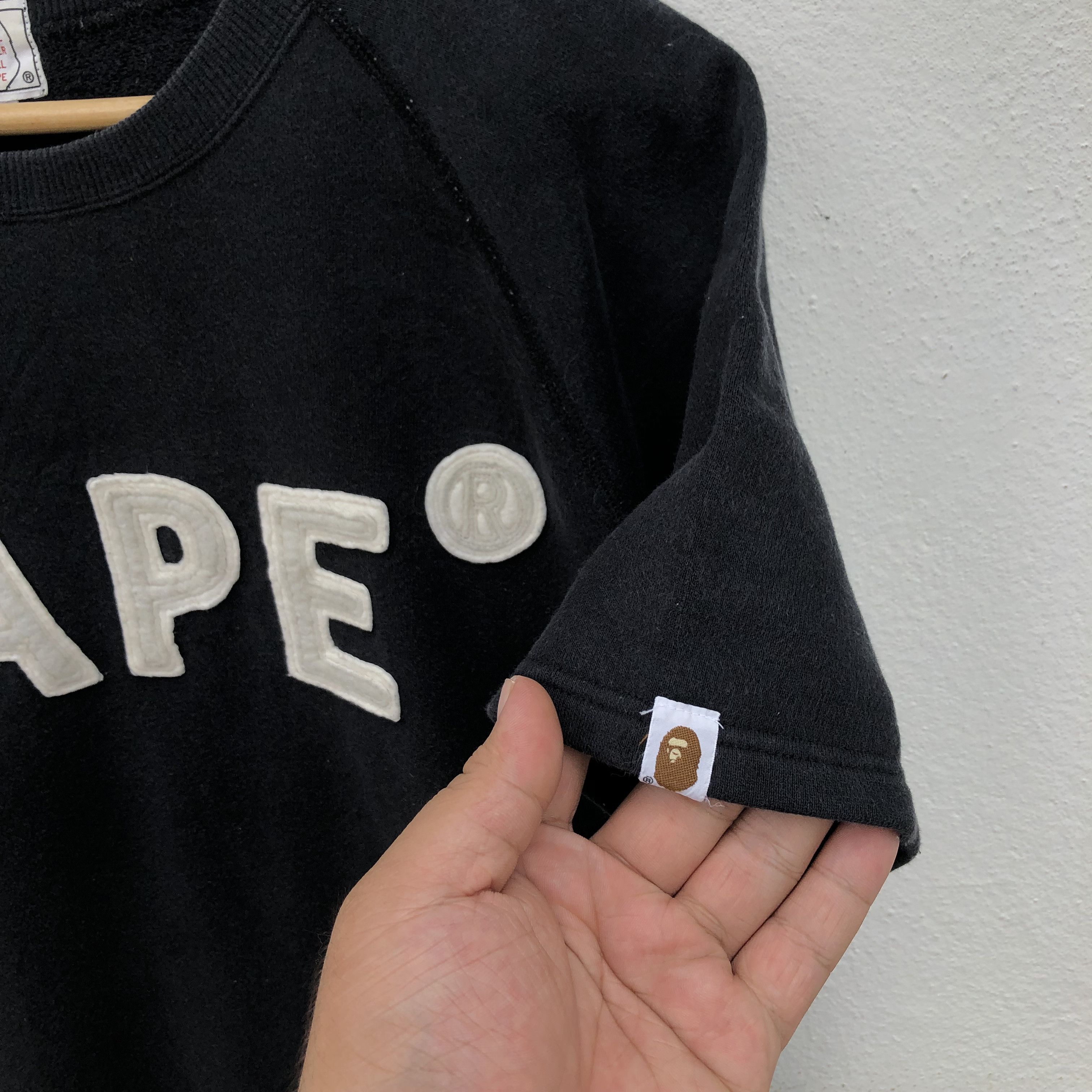 Bape BAPE APPLIQUE S/S CREWNECK Size US S / EU 44-46 / 1 - 6 Thumbnail