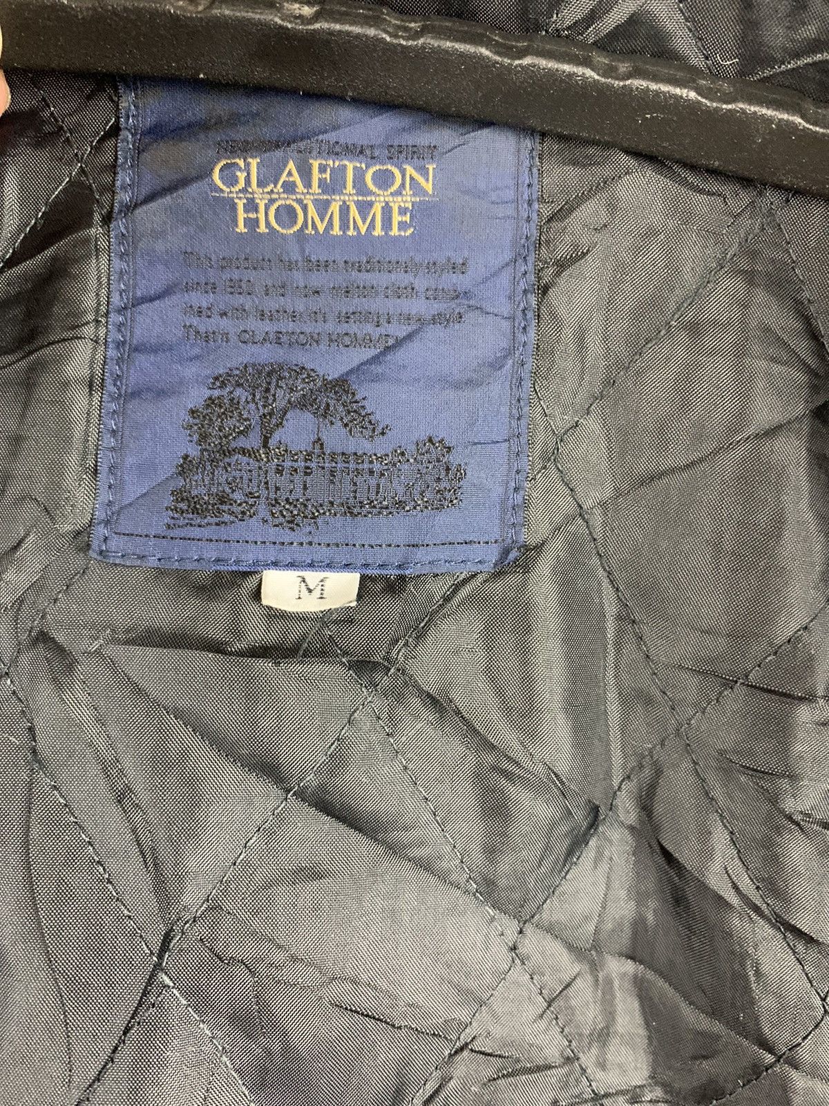 Japanese Brand Glafton Homme Leather Wool Varsity Jacket Size US M / EU 48-50 / 2 - 19 Thumbnail