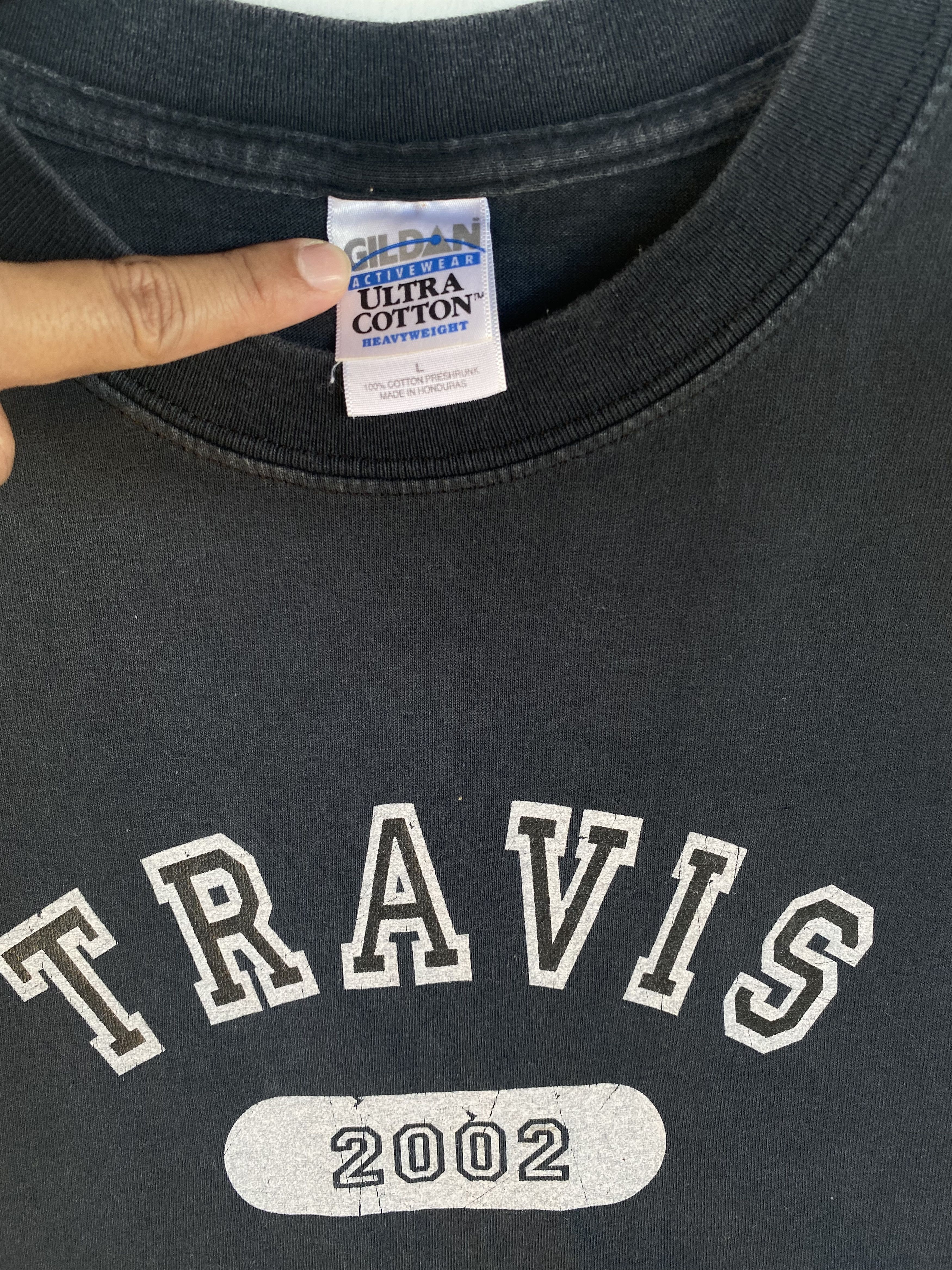 Band Tees 💥VINTAGE TRAVIS Post Britpop band tour 2002 rare tee shirt Size US L / EU 52-54 / 3 - 3 Thumbnail