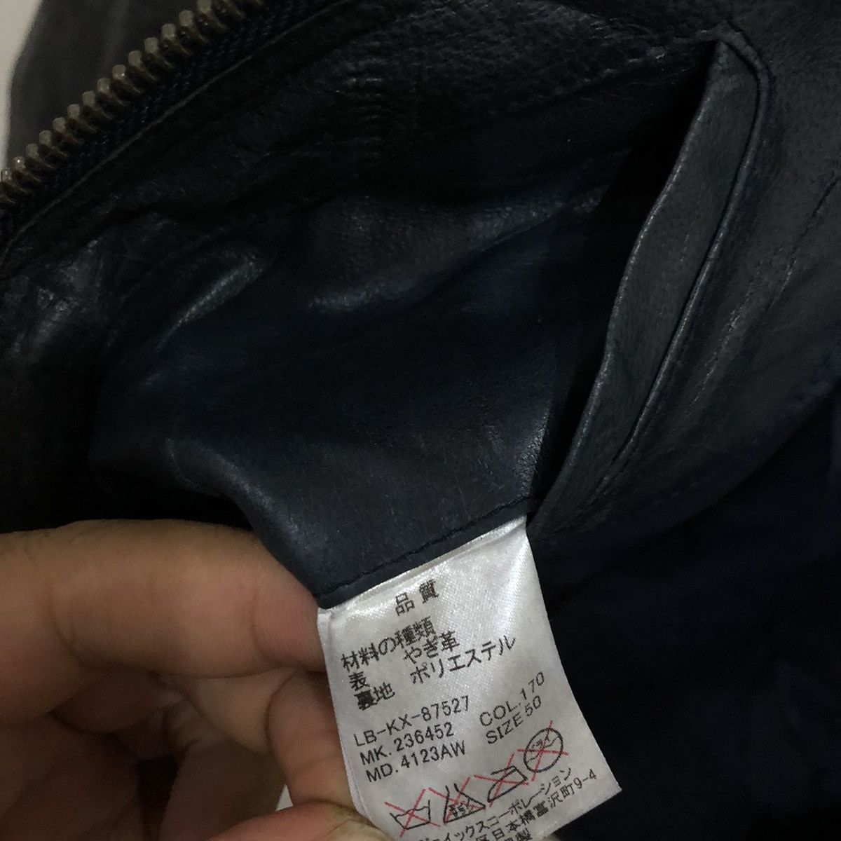 Japanese Brand 🔥VINTAGE GENUINE LEATHER JACKET CAFE RACER BIKER LANVIN Size US M / EU 48-50 / 2 - 11 Thumbnail