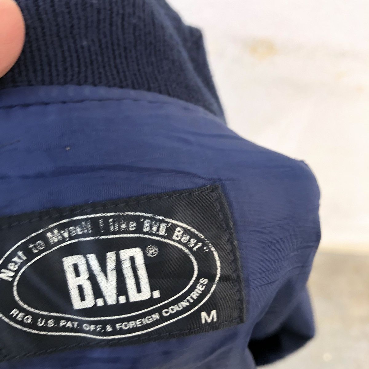 Japanese Brand BVD BIG LOGO VINTAGE VARSITY JACKET Size US M / EU 48-50 / 2 - 7 Thumbnail