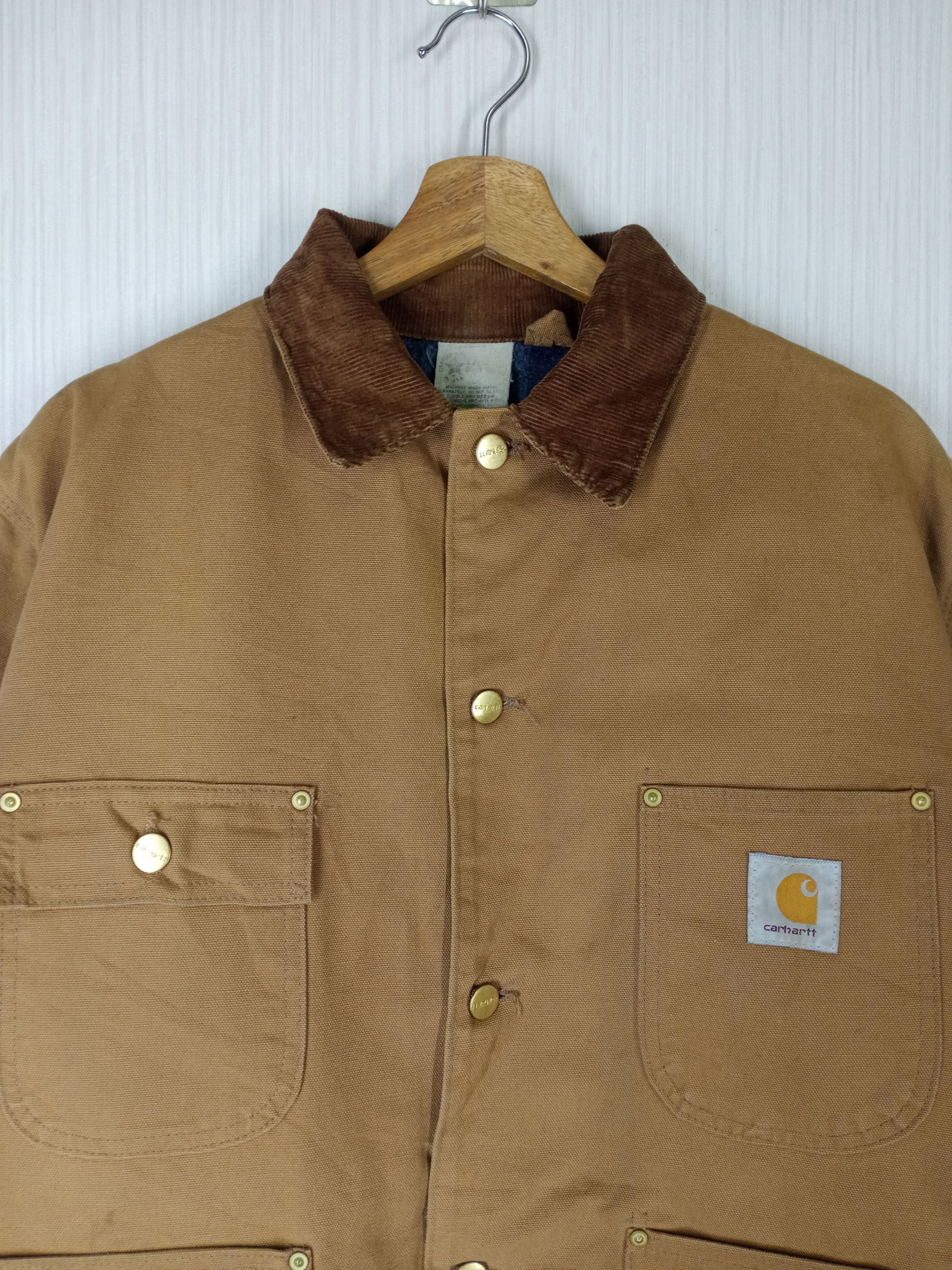 Carhartt Rare Vintage Carhartt Chore Jacket Made in Usa Size US L / EU 52-54 / 3 - 2 Thumbnail